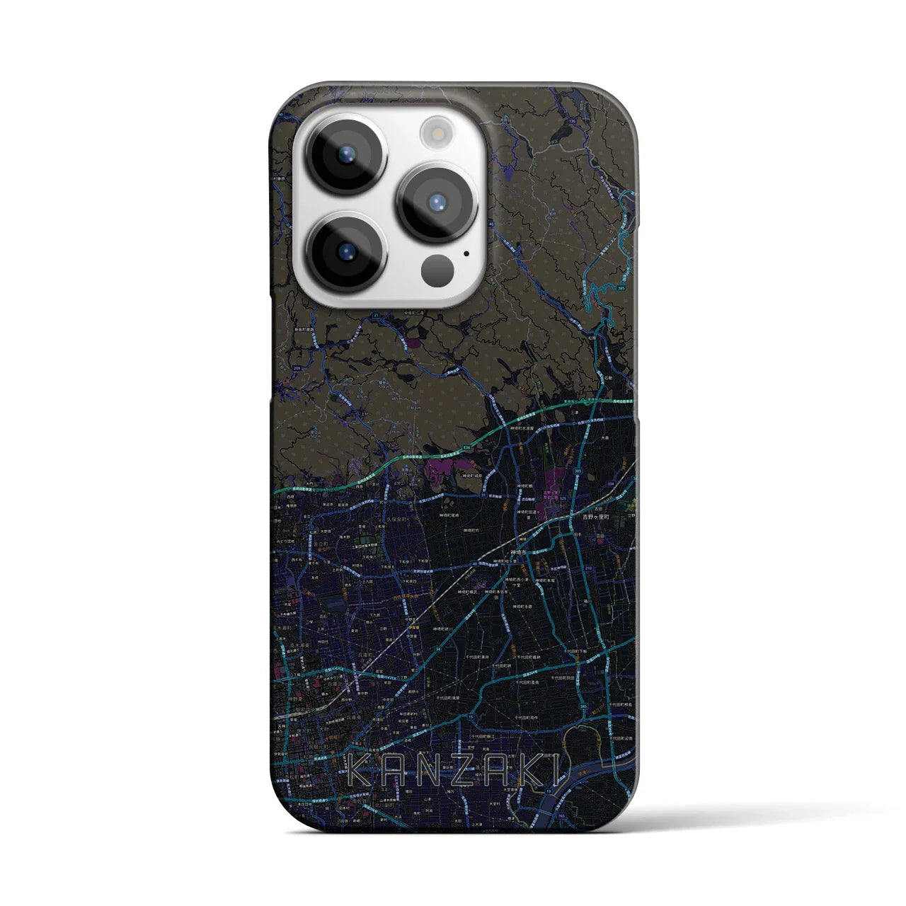 【神埼(佐賀県)】地図柄iPhoneケース(バックカバータイプ)