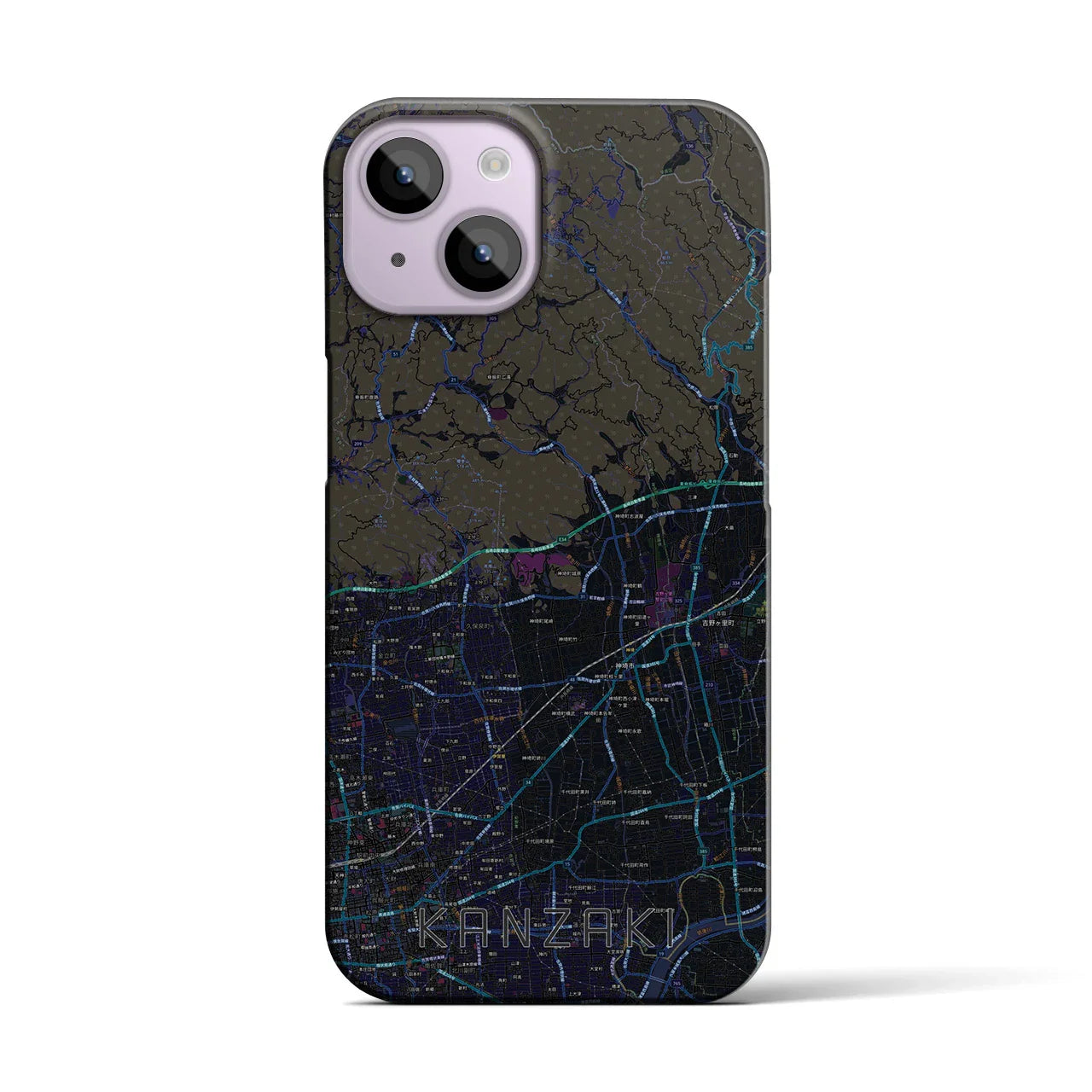 【神埼(佐賀県)】地図柄iPhoneケース(バックカバータイプ)