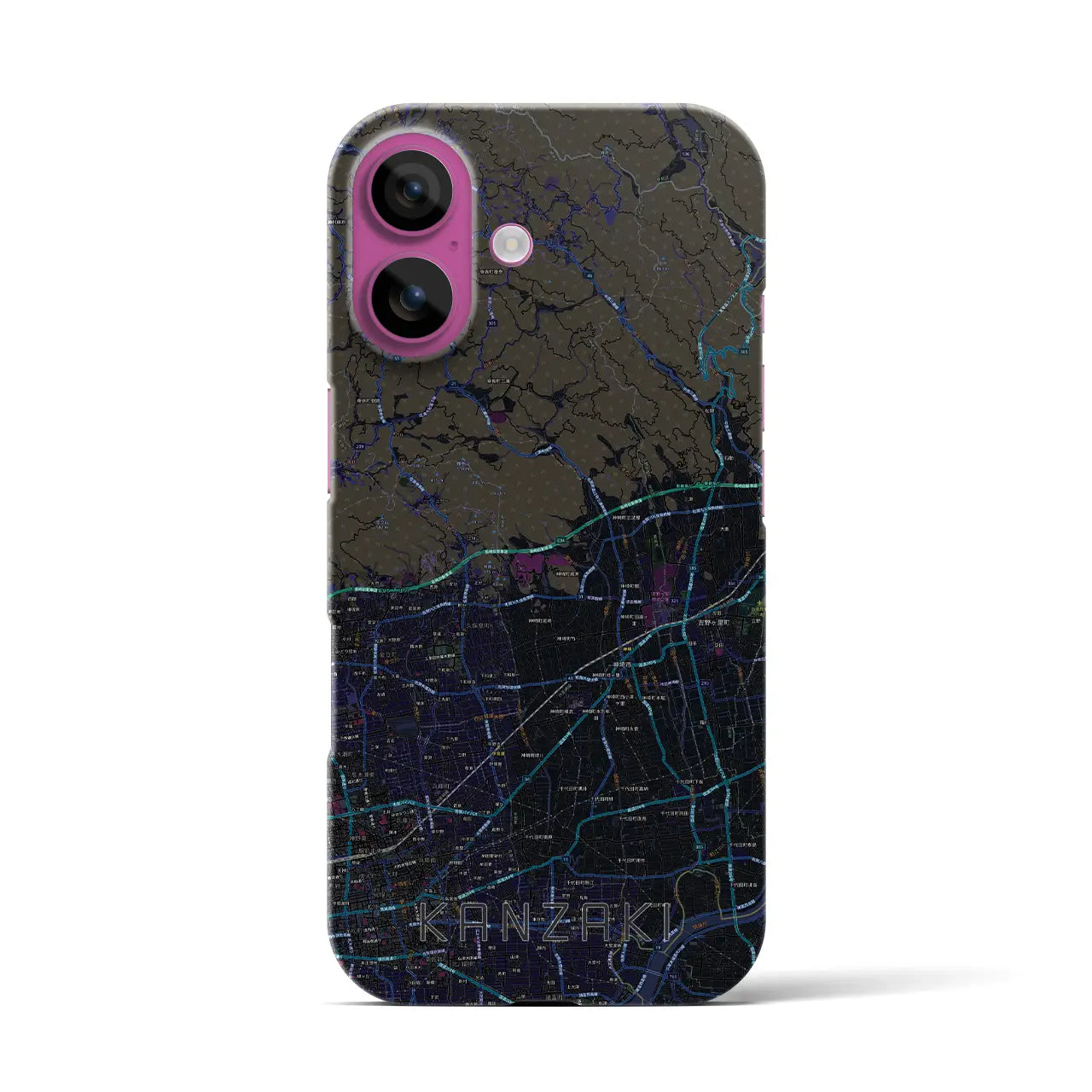 【神埼(佐賀県)】地図柄iPhoneケース(バックカバータイプ)