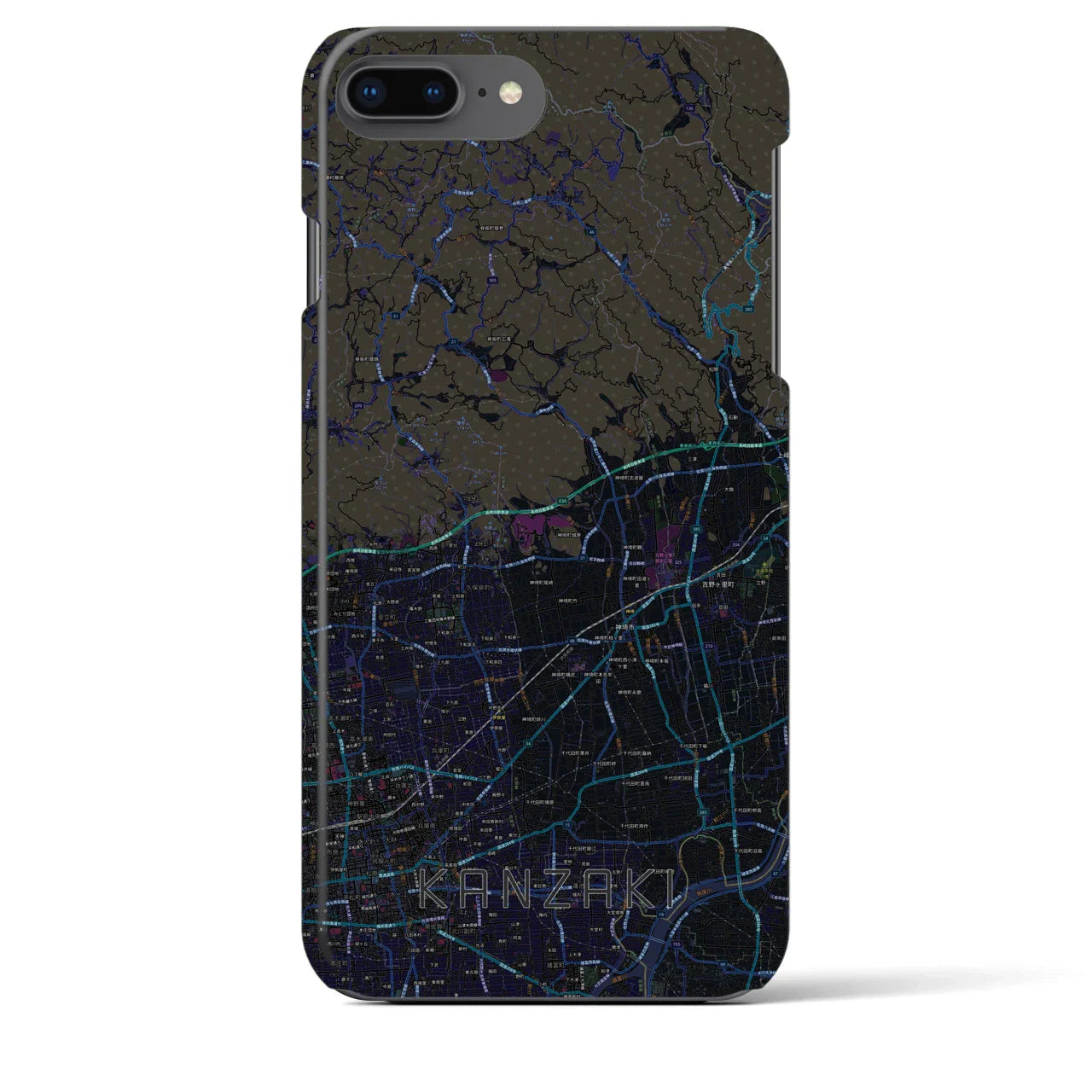 【神埼(佐賀県)】地図柄iPhoneケース(バックカバータイプ)