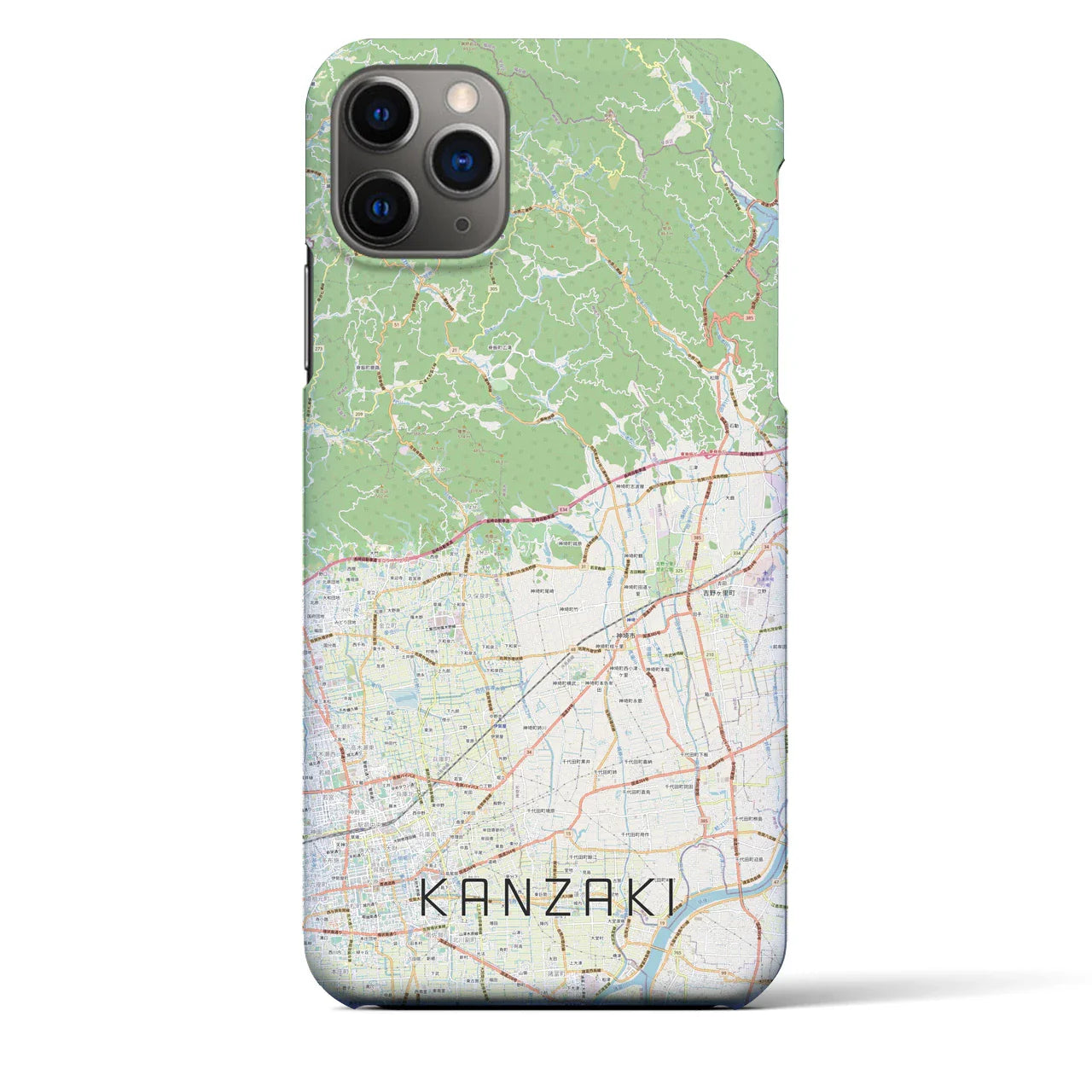 【神埼(佐賀県)】地図柄iPhoneケース(バックカバータイプ)