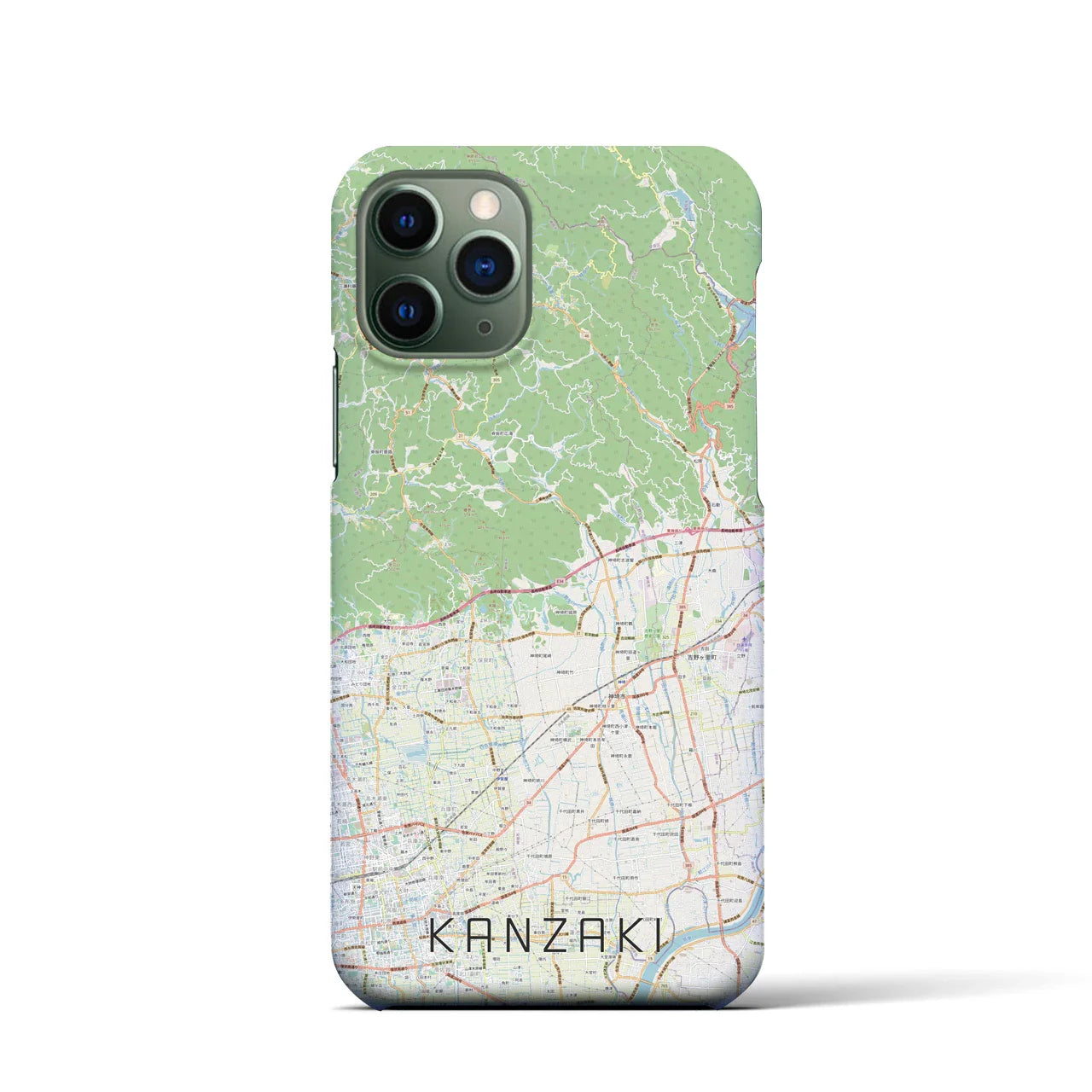 【神埼(佐賀県)】地図柄iPhoneケース(バックカバータイプ)