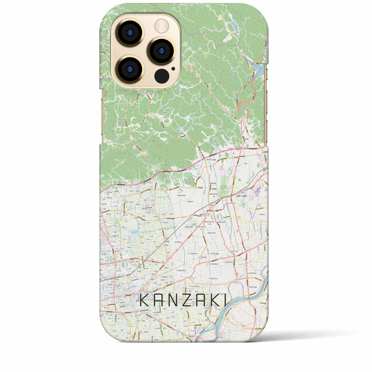 【神埼(佐賀県)】地図柄iPhoneケース(バックカバータイプ)