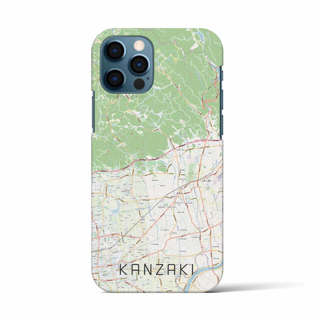 【神埼(佐賀県)】地図柄iPhoneケース(バックカバータイプ)