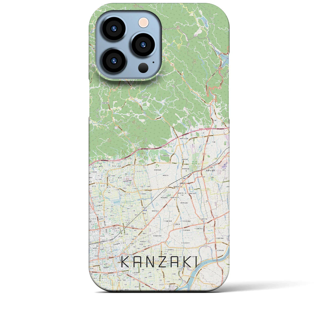 【神埼(佐賀県)】地図柄iPhoneケース(バックカバータイプ)