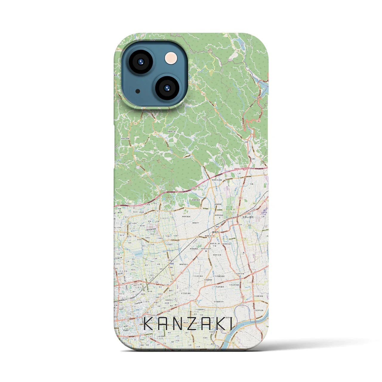【神埼(佐賀県)】地図柄iPhoneケース(バックカバータイプ)
