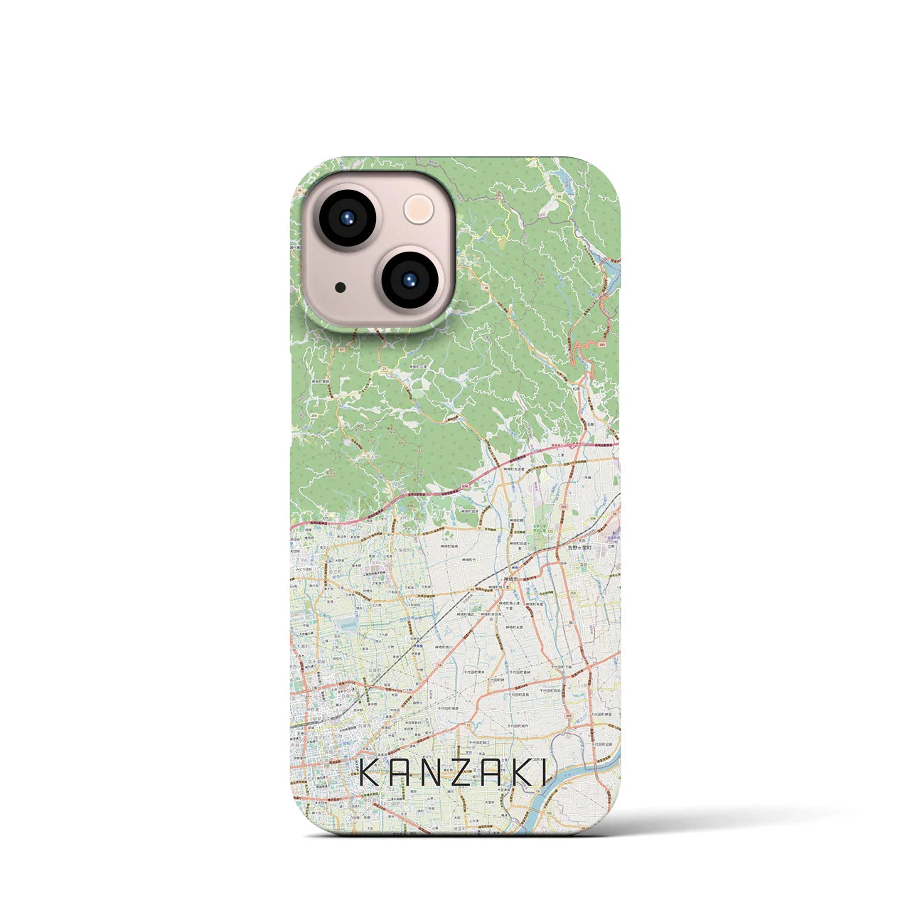 【神埼(佐賀県)】地図柄iPhoneケース(バックカバータイプ)