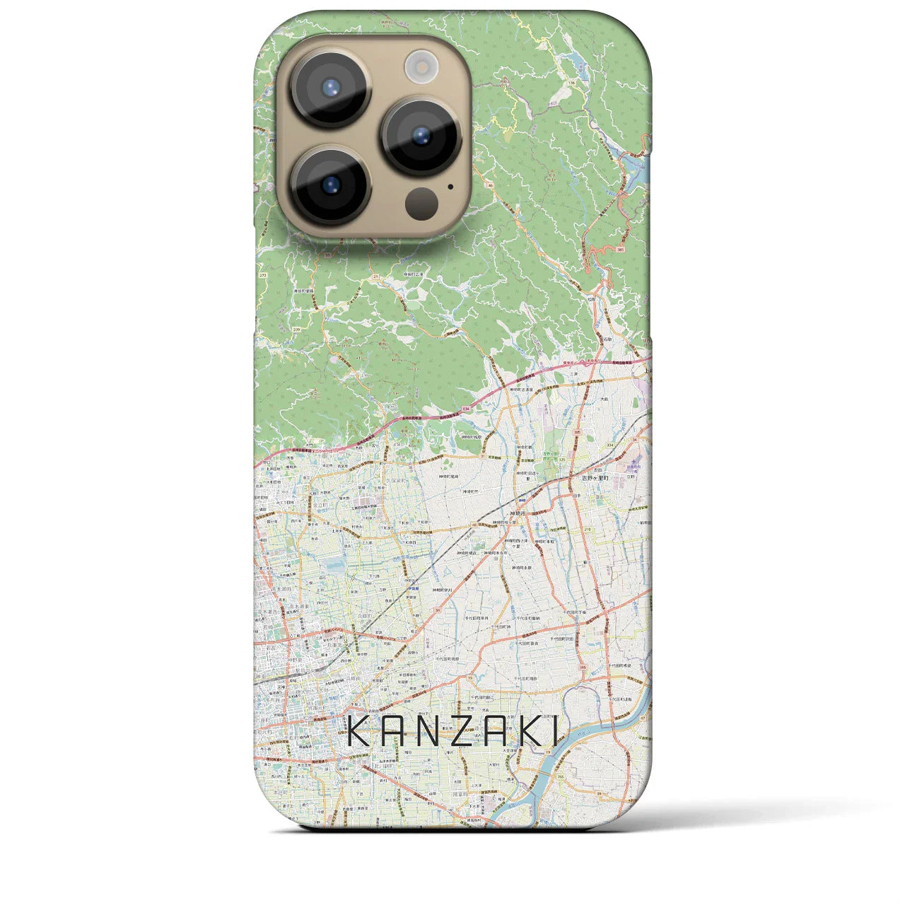 【神埼(佐賀県)】地図柄iPhoneケース(バックカバータイプ)