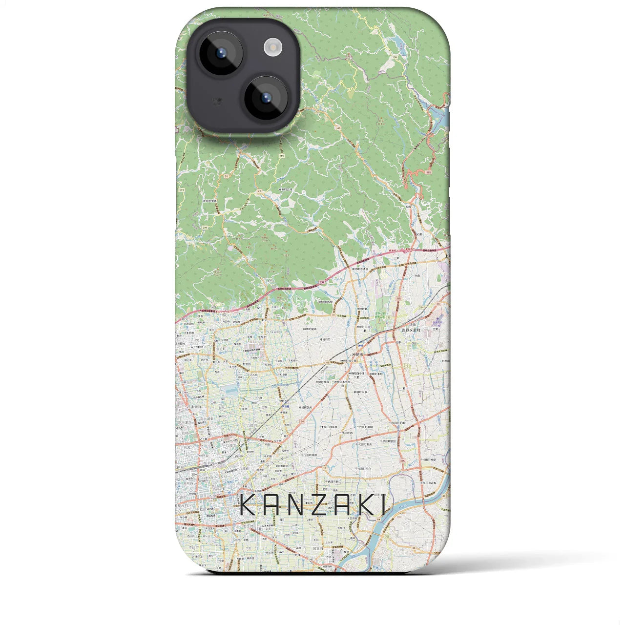 【神埼(佐賀県)】地図柄iPhoneケース(バックカバータイプ)