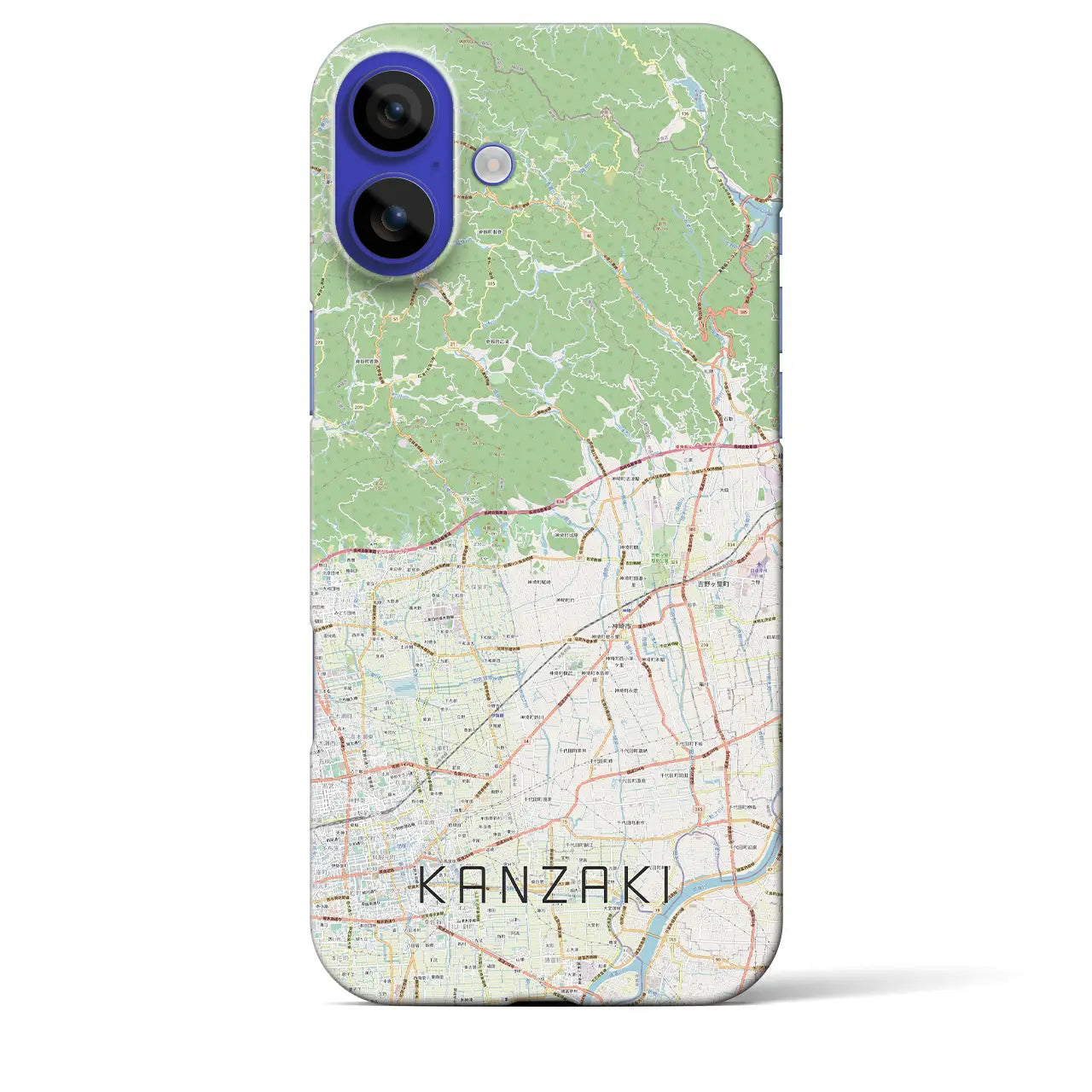 【神埼(佐賀県)】地図柄iPhoneケース(バックカバータイプ)ナチュラル・iPhone 16 Pro Max 用