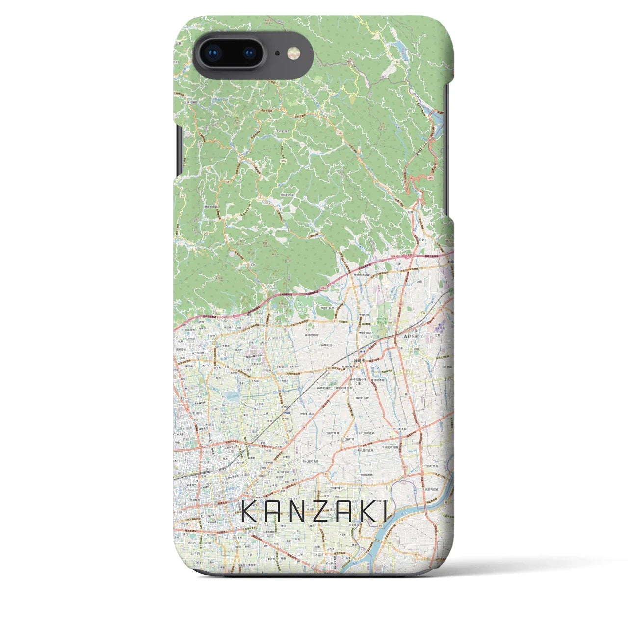 【神埼(佐賀県)】地図柄iPhoneケース(バックカバータイプ)