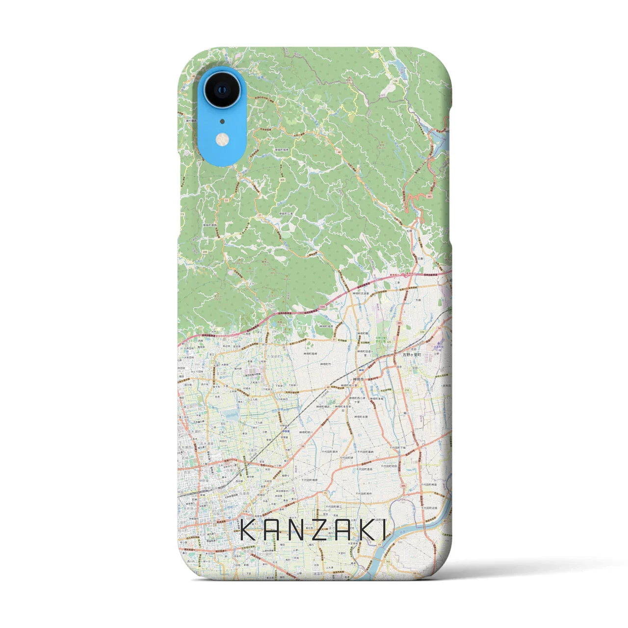 【神埼(佐賀県)】地図柄iPhoneケース(バックカバータイプ)