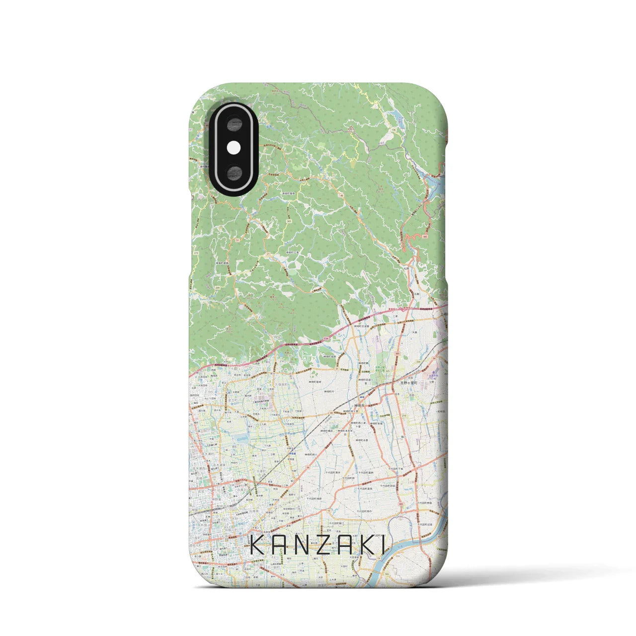 【神埼(佐賀県)】地図柄iPhoneケース(バックカバータイプ)