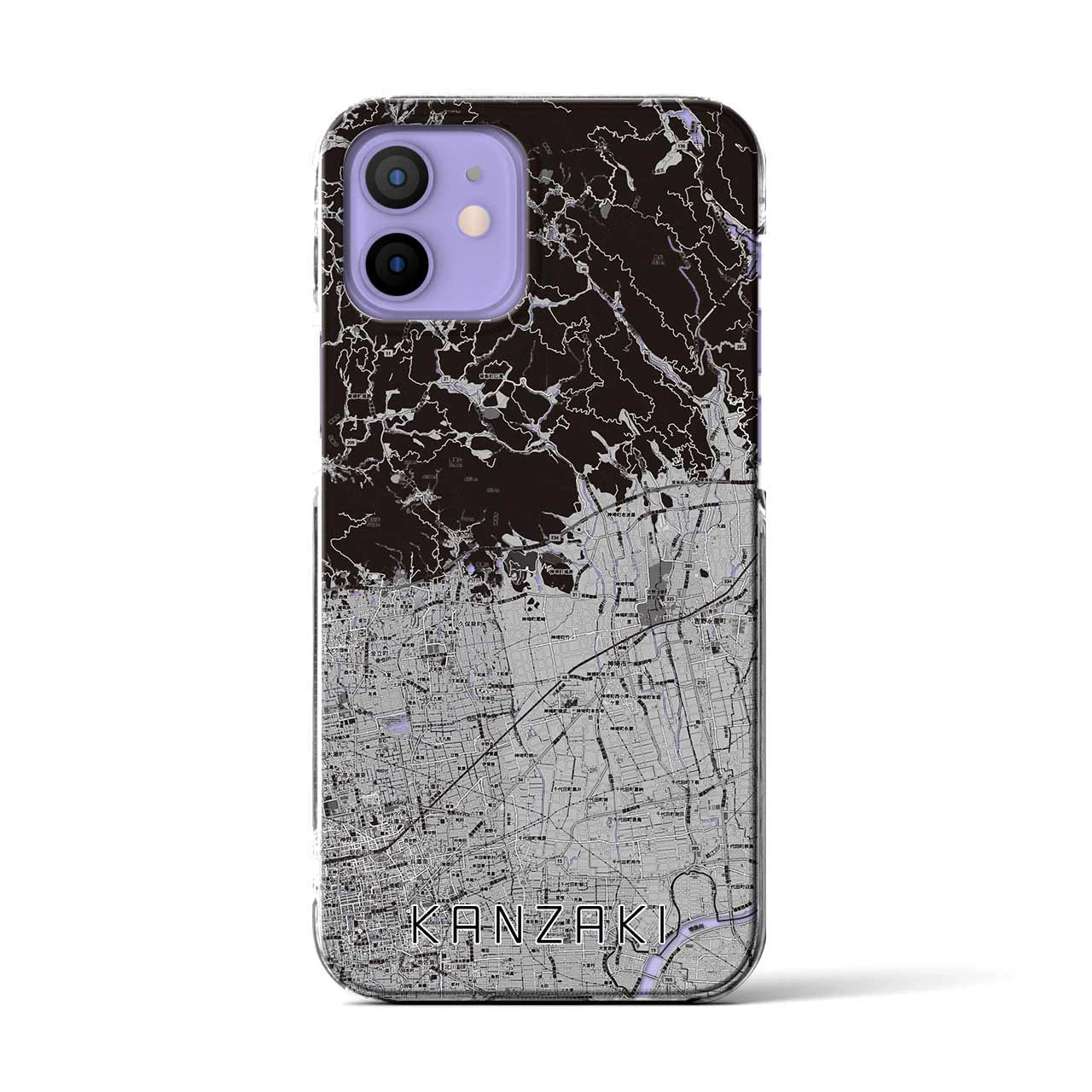 【神埼(佐賀県)】地図柄iPhoneケース(クリアタイプ)