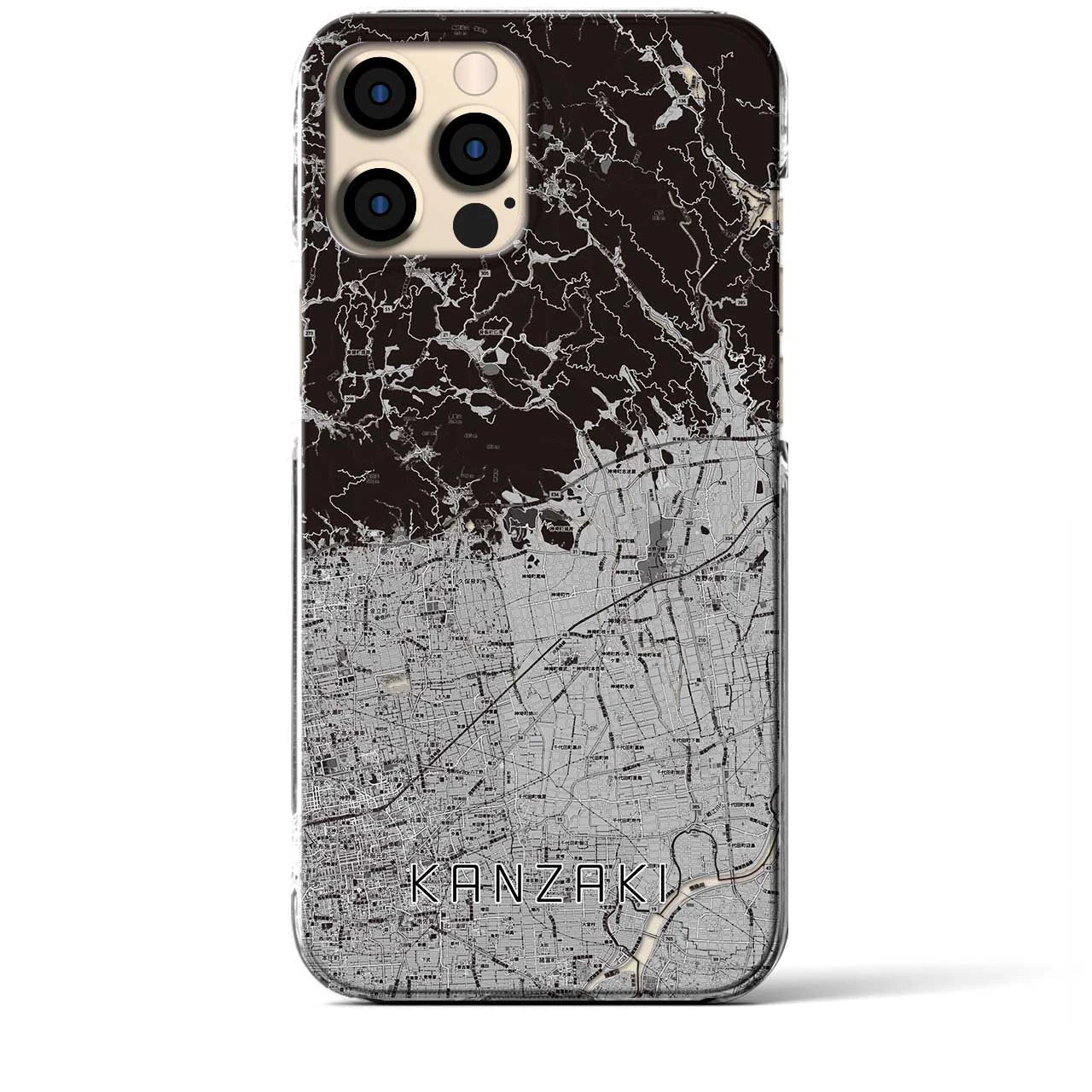 【神埼(佐賀県)】地図柄iPhoneケース(クリアタイプ)