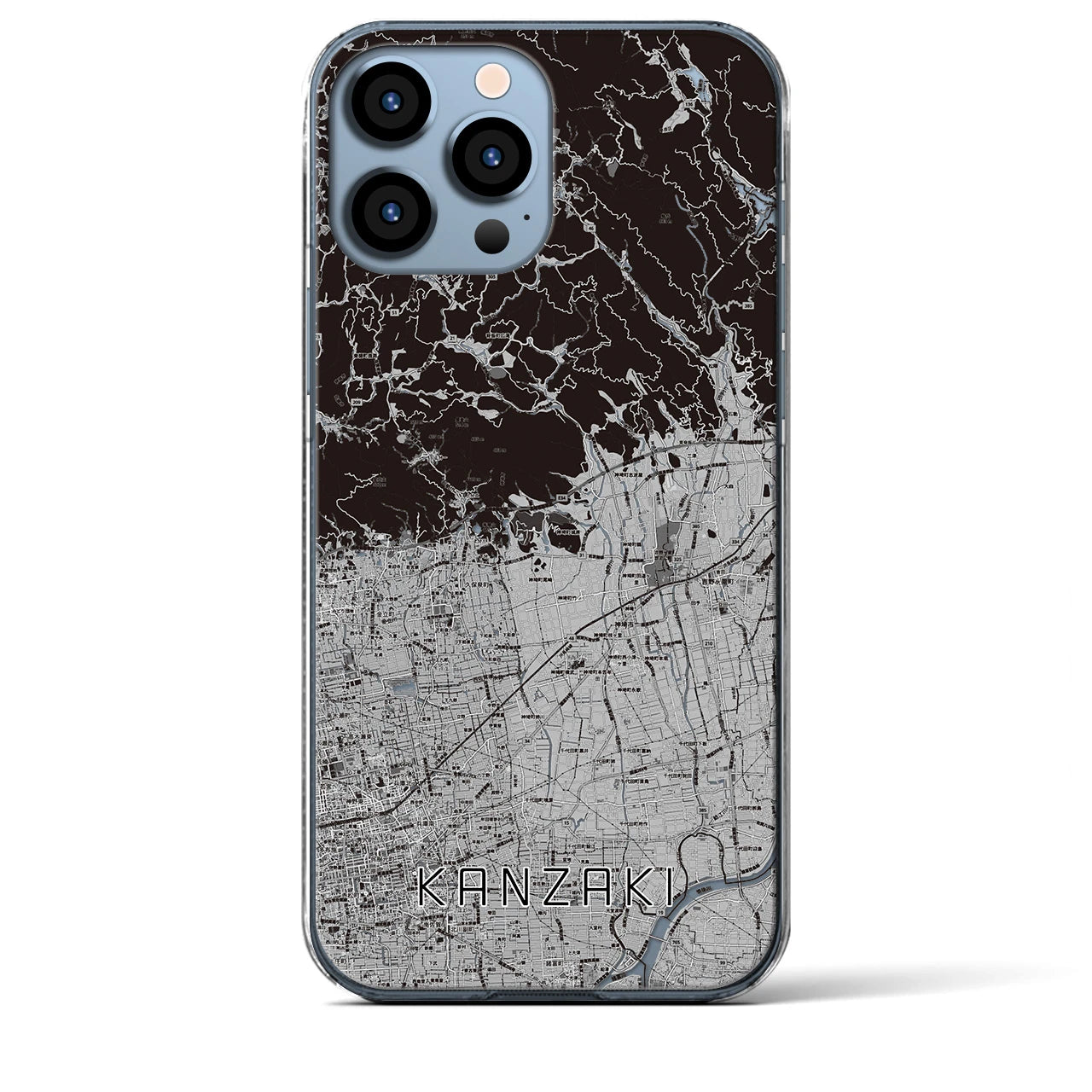 【神埼(佐賀県)】地図柄iPhoneケース(クリアタイプ)