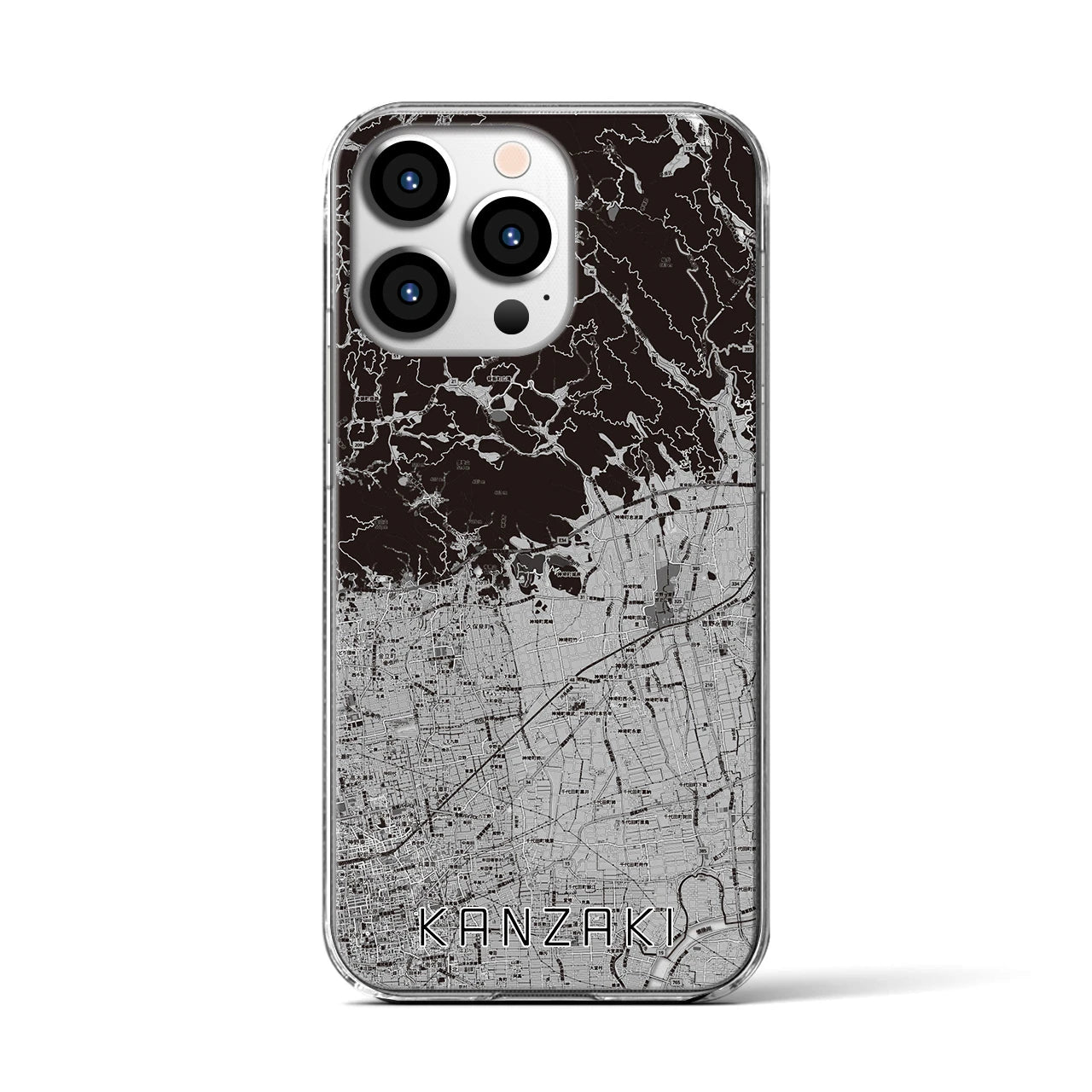 【神埼(佐賀県)】地図柄iPhoneケース(クリアタイプ)