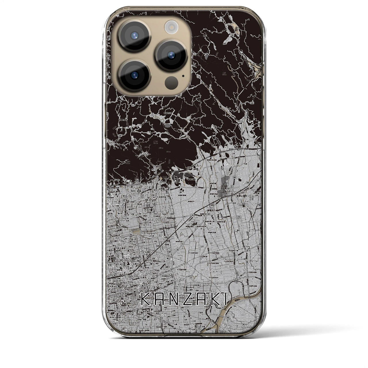 【神埼(佐賀県)】地図柄iPhoneケース(クリアタイプ)