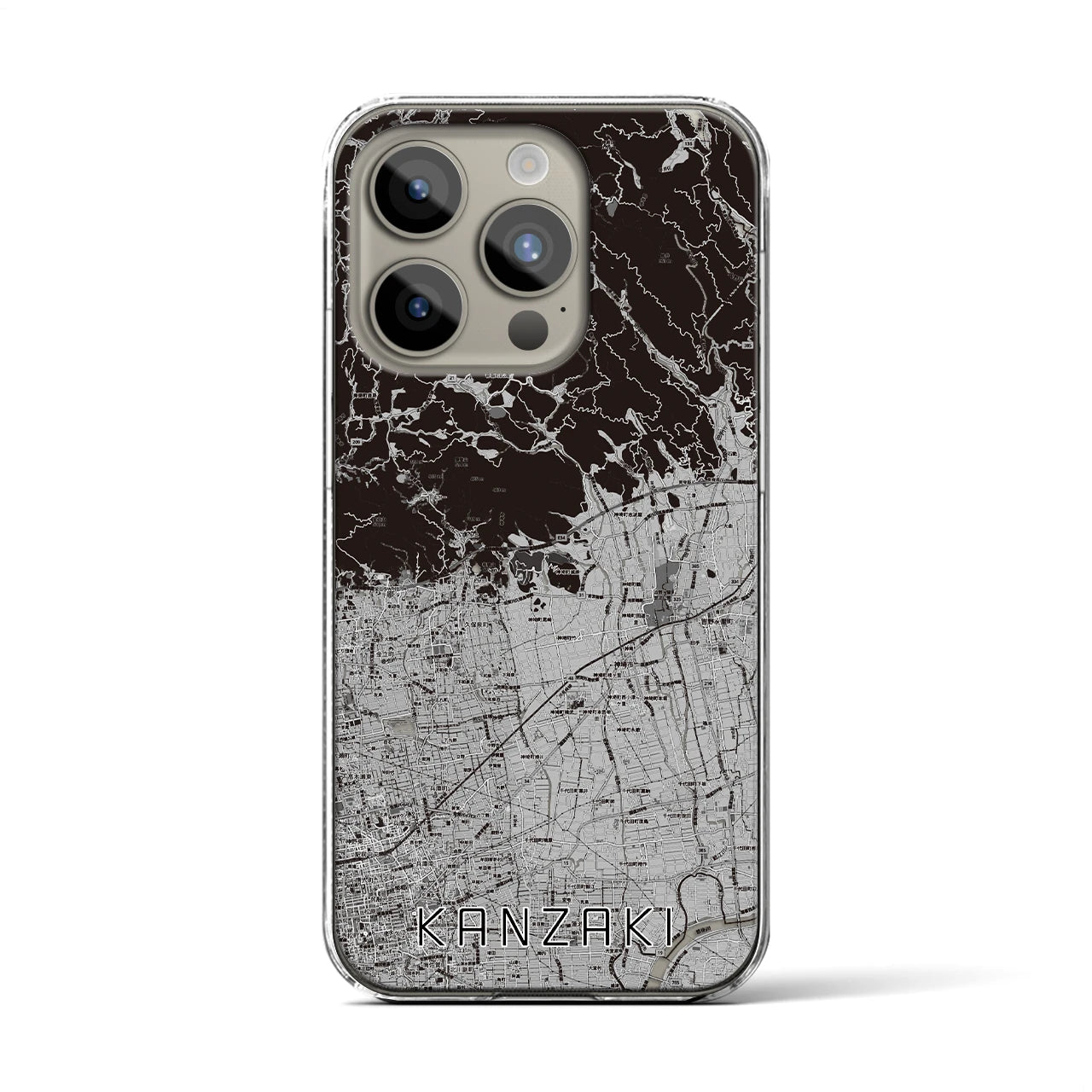 【神埼(佐賀県)】地図柄iPhoneケース(クリアタイプ)