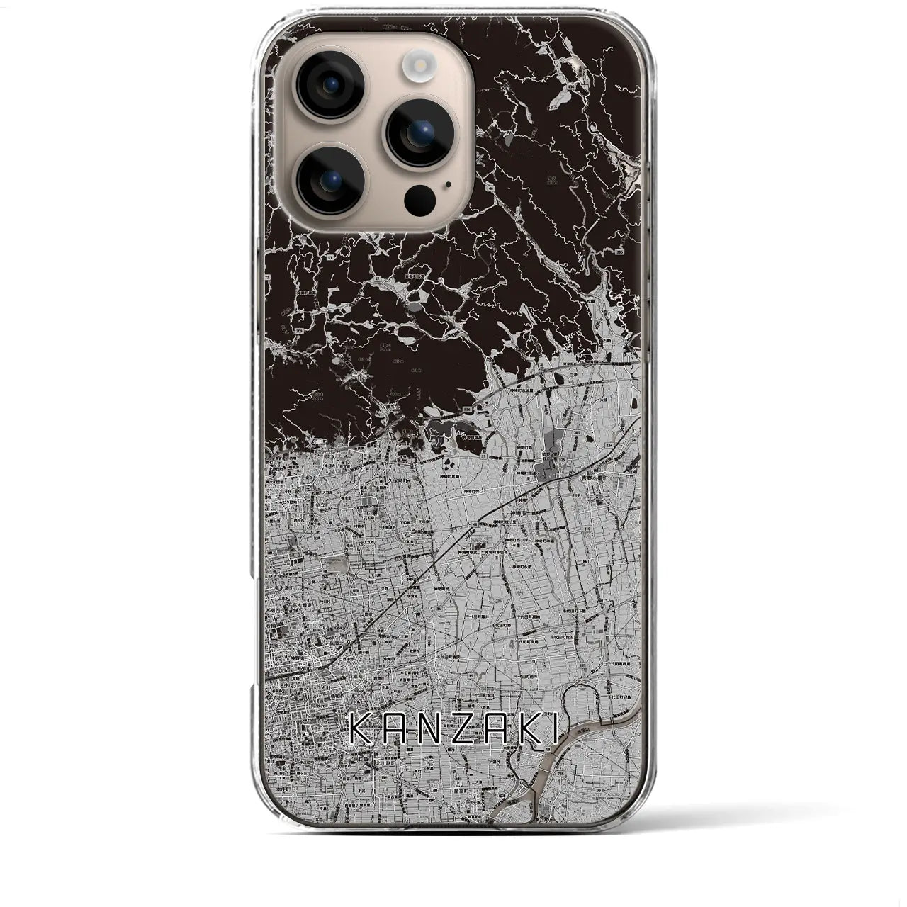 【神埼(佐賀県)】地図柄iPhoneケース(クリアタイプ)