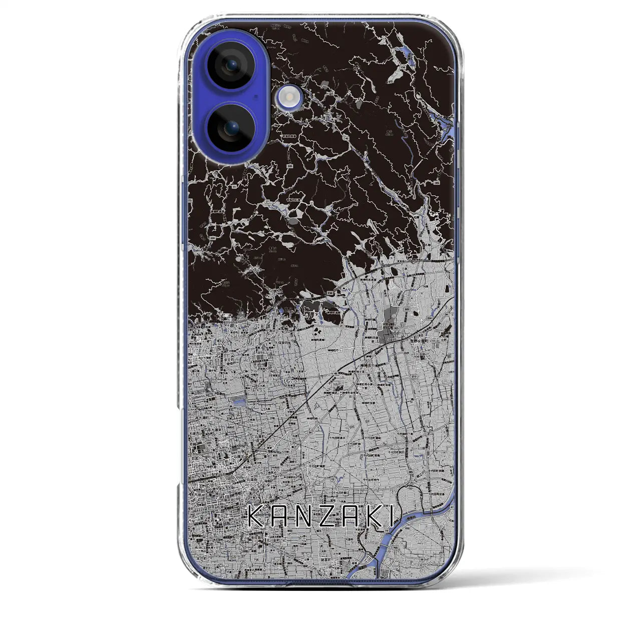 【神埼(佐賀県)】地図柄iPhoneケース(クリアタイプ)