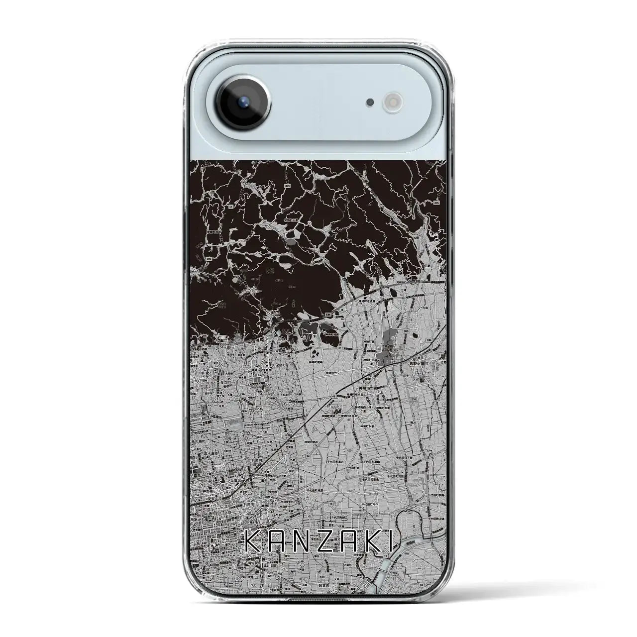 【神埼(佐賀県)】地図柄iPhoneケース(クリアタイプ)