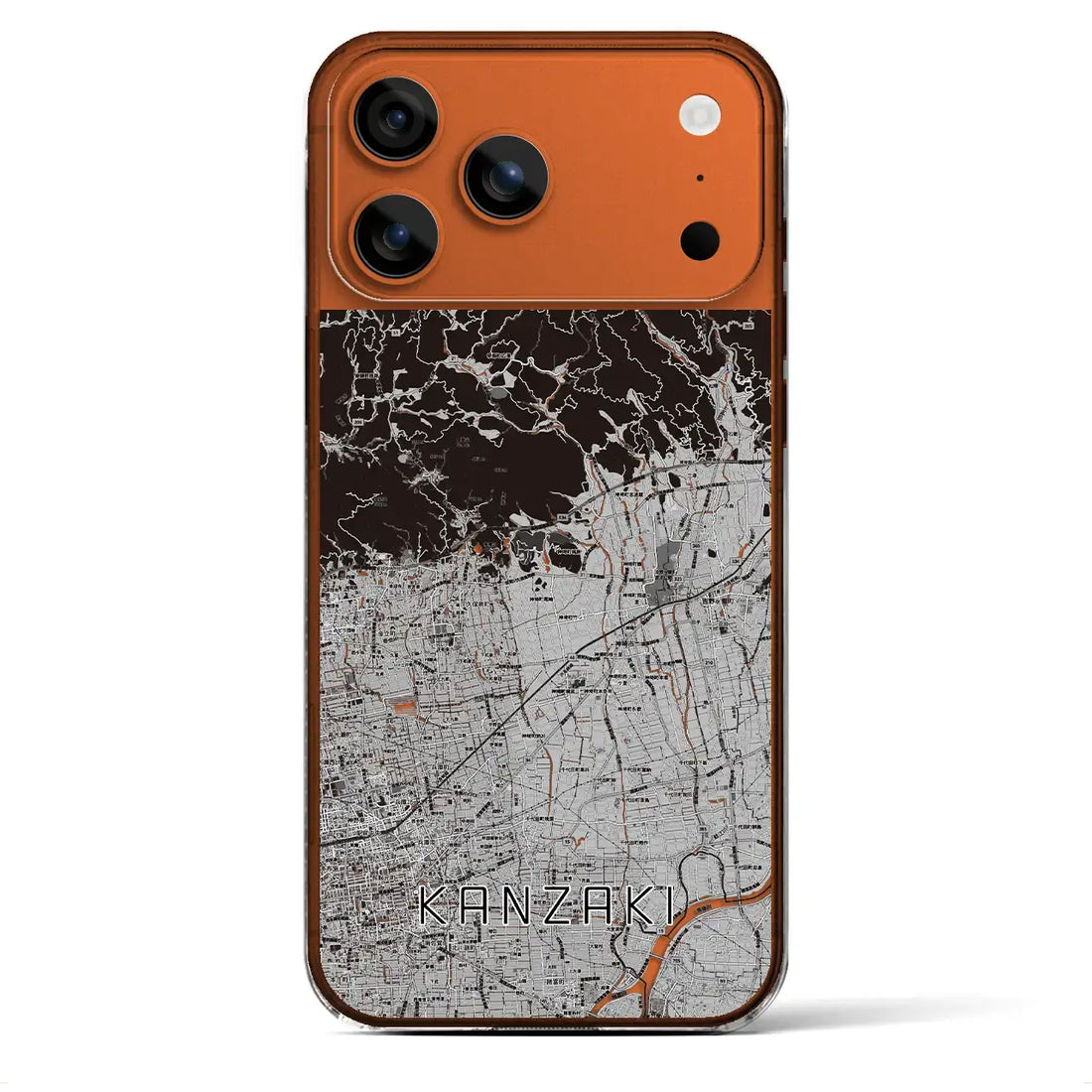 【神埼(佐賀県)】地図柄iPhoneケース(クリアタイプ)