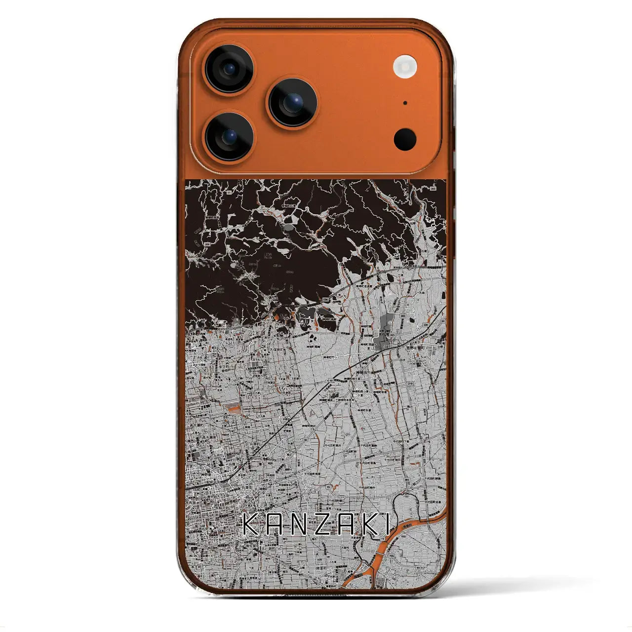 【神埼(佐賀県)】地図柄iPhoneケース(クリアタイプ)