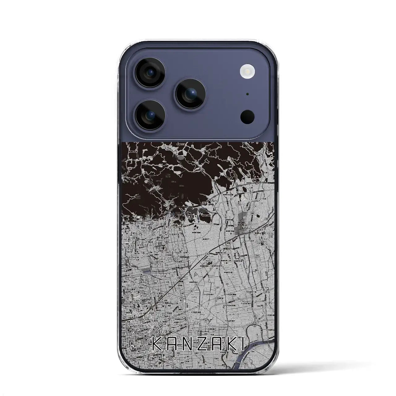 【神埼(佐賀県)】地図柄iPhoneケース(クリアタイプ)