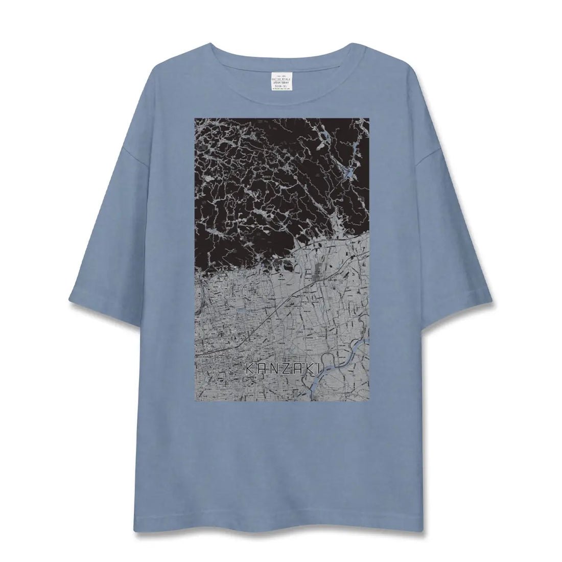 【神埼(佐賀県)】地図柄ビッグシルエットTシャツ