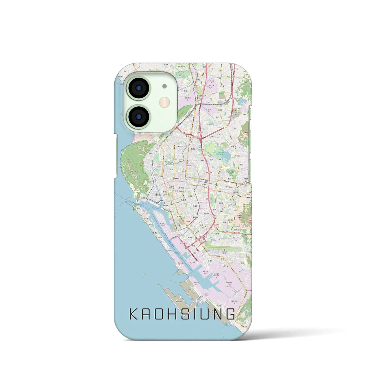 【高雄(台湾)】地図柄iPhoneケース(バックカバータイプ)