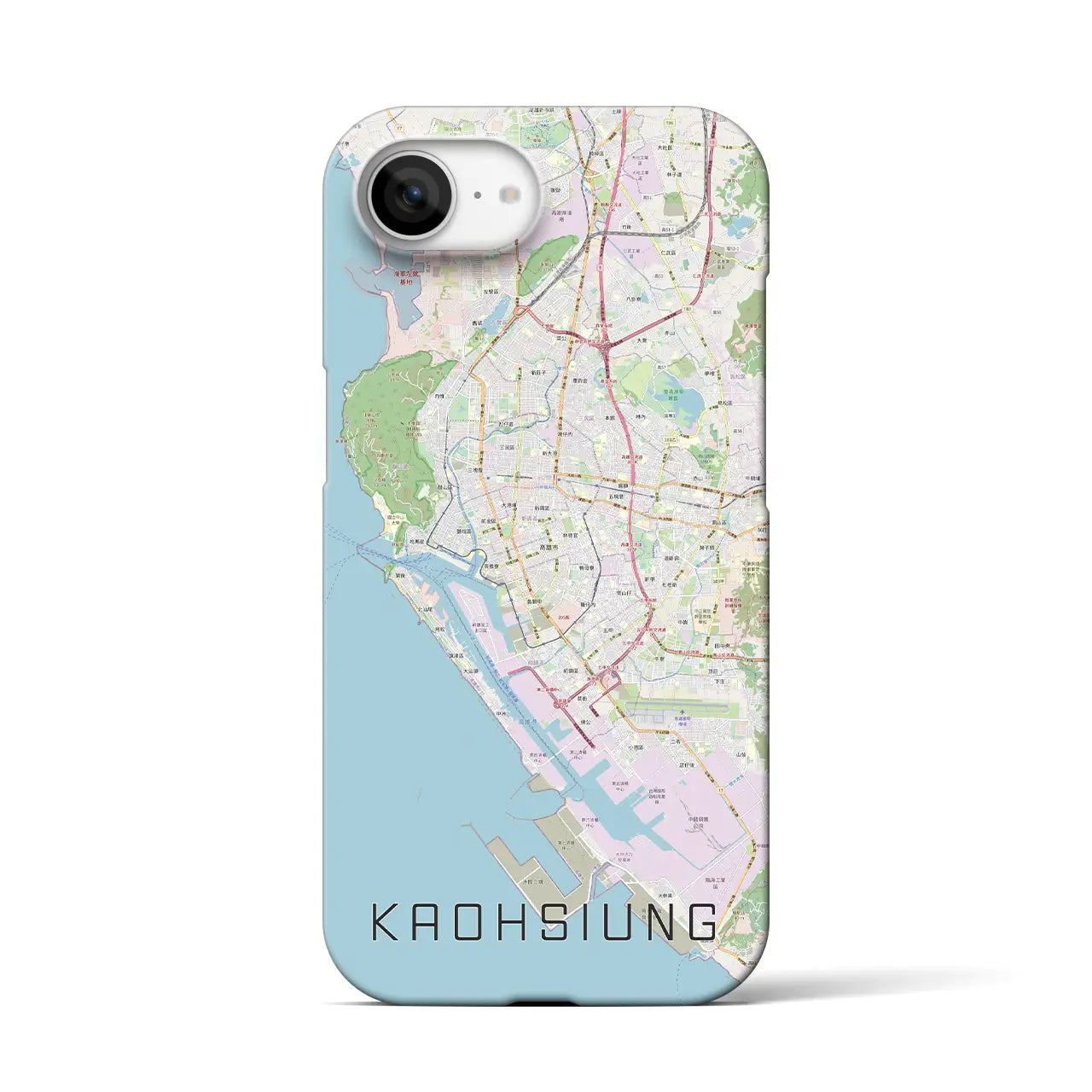 【高雄(台湾)】地図柄iPhoneケース(バックカバータイプ)