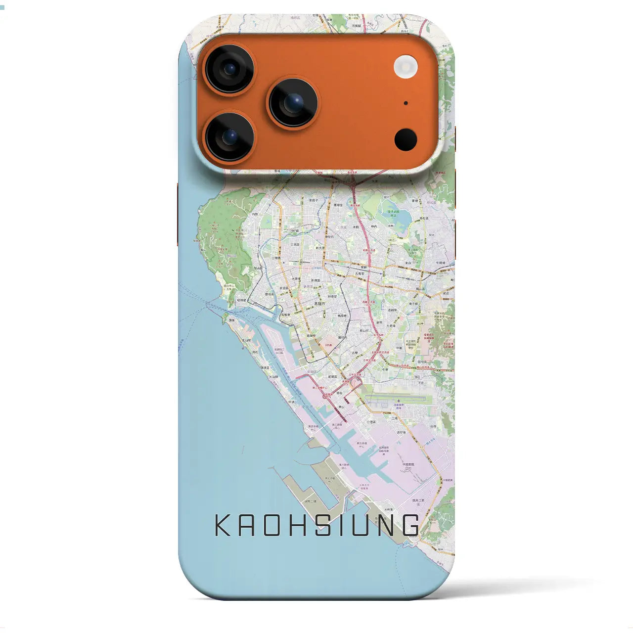 【高雄(台湾)】地図柄iPhoneケース(バックカバータイプ)