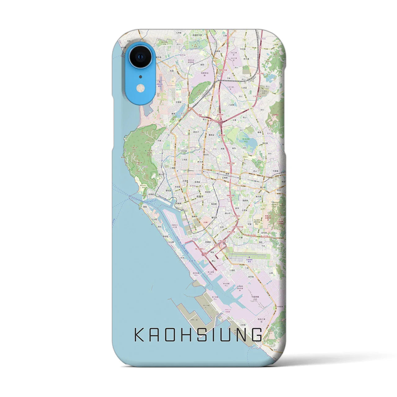 【高雄(台湾)】地図柄iPhoneケース(バックカバータイプ)