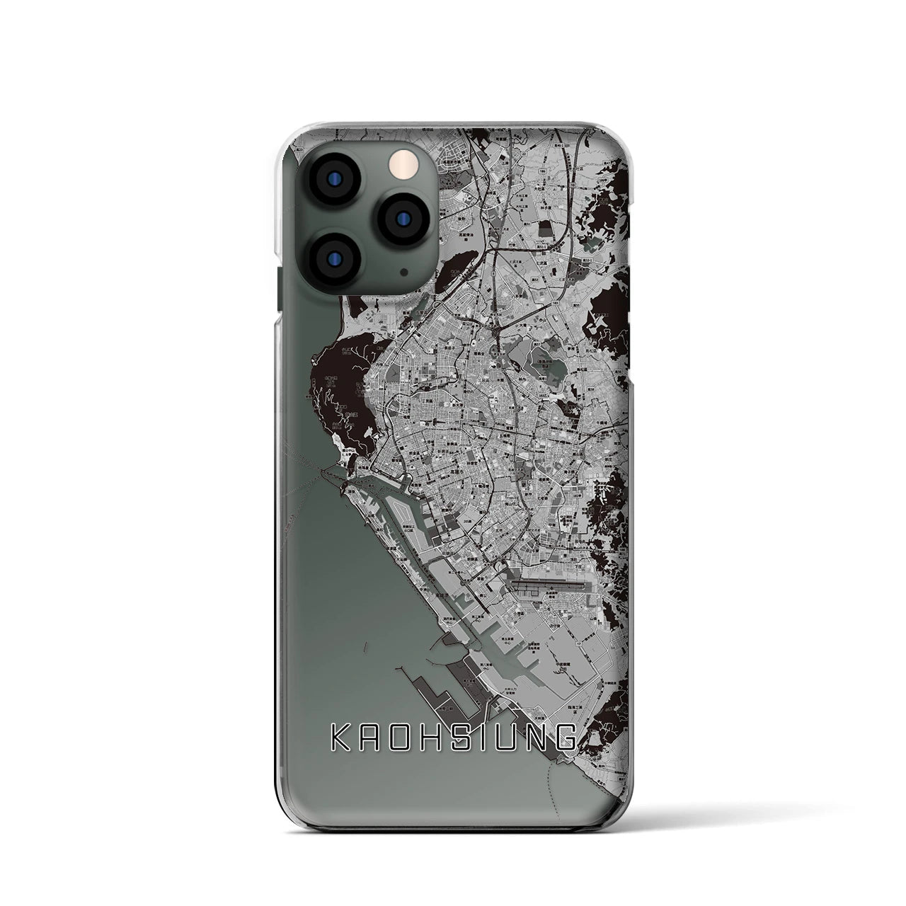 【高雄(台湾)】地図柄iPhoneケース(クリアタイプ)