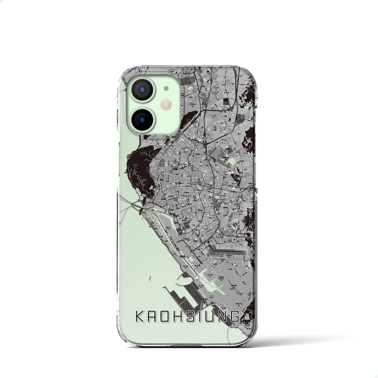 【高雄(台湾)】地図柄iPhoneケース(クリアタイプ)