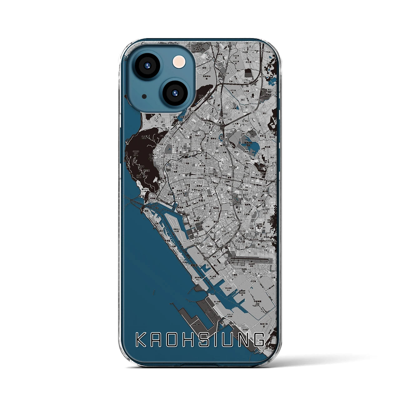 【高雄(台湾)】地図柄iPhoneケース(クリアタイプ)