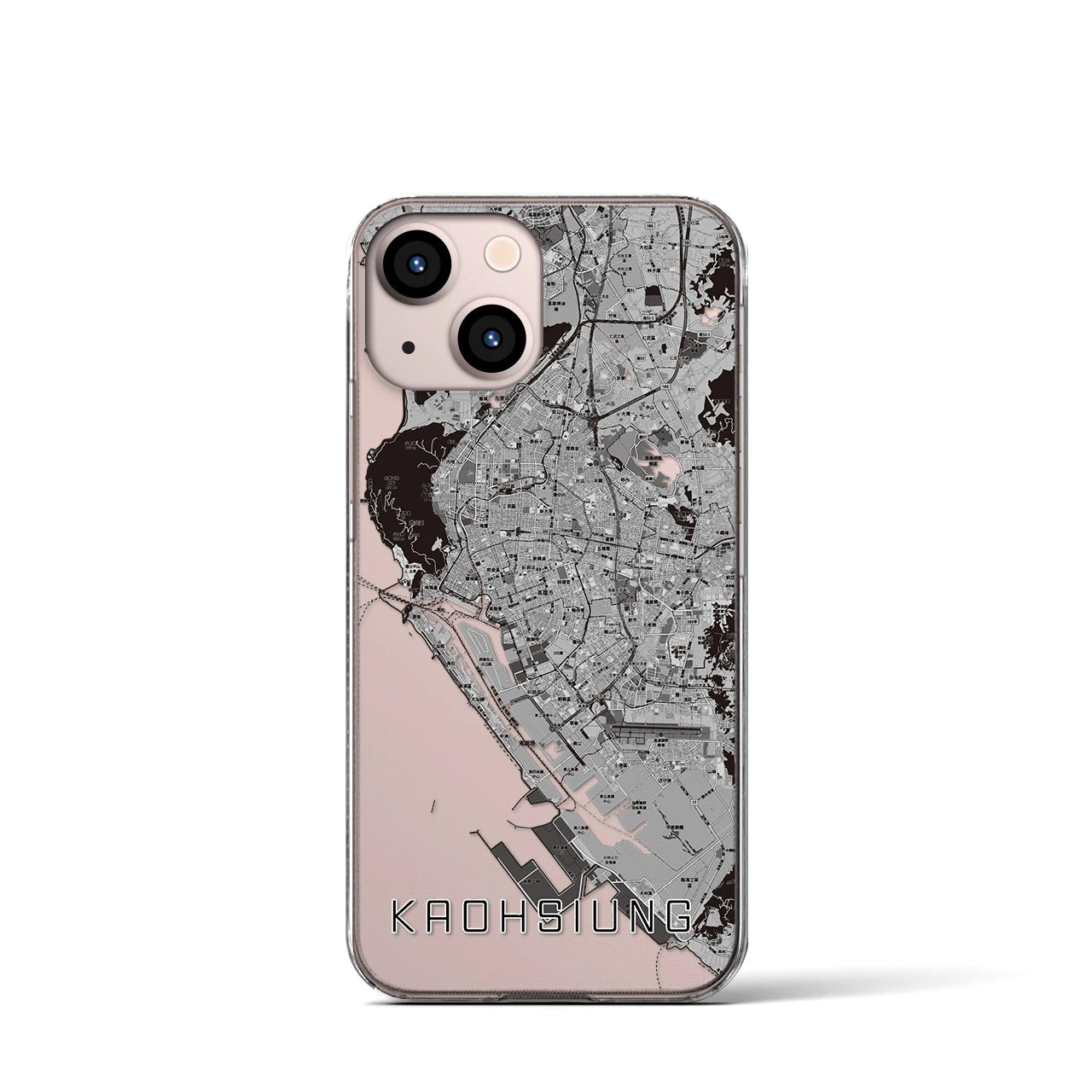 【高雄(台湾)】地図柄iPhoneケース(クリアタイプ)
