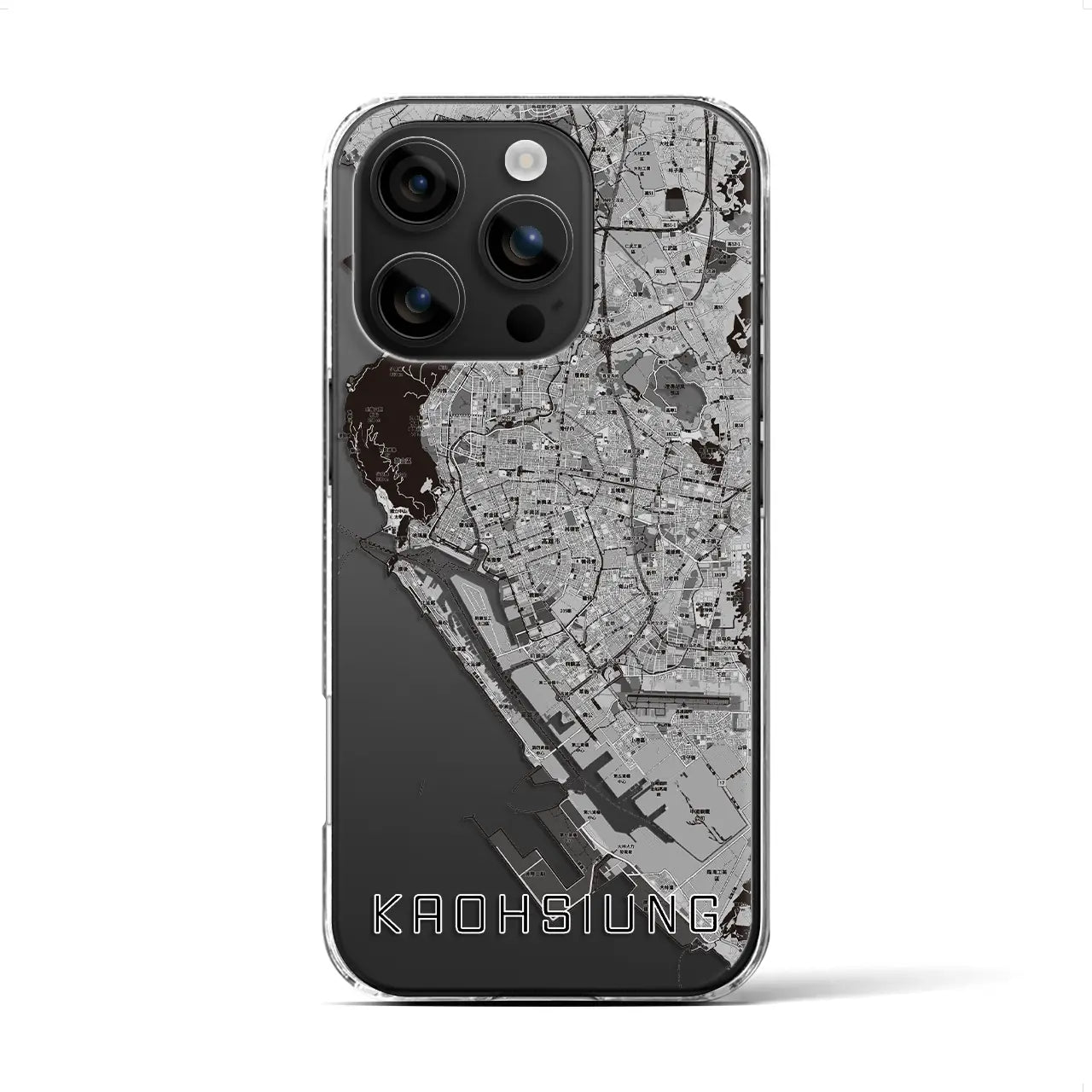 【高雄(台湾)】地図柄iPhoneケース(クリアタイプ)