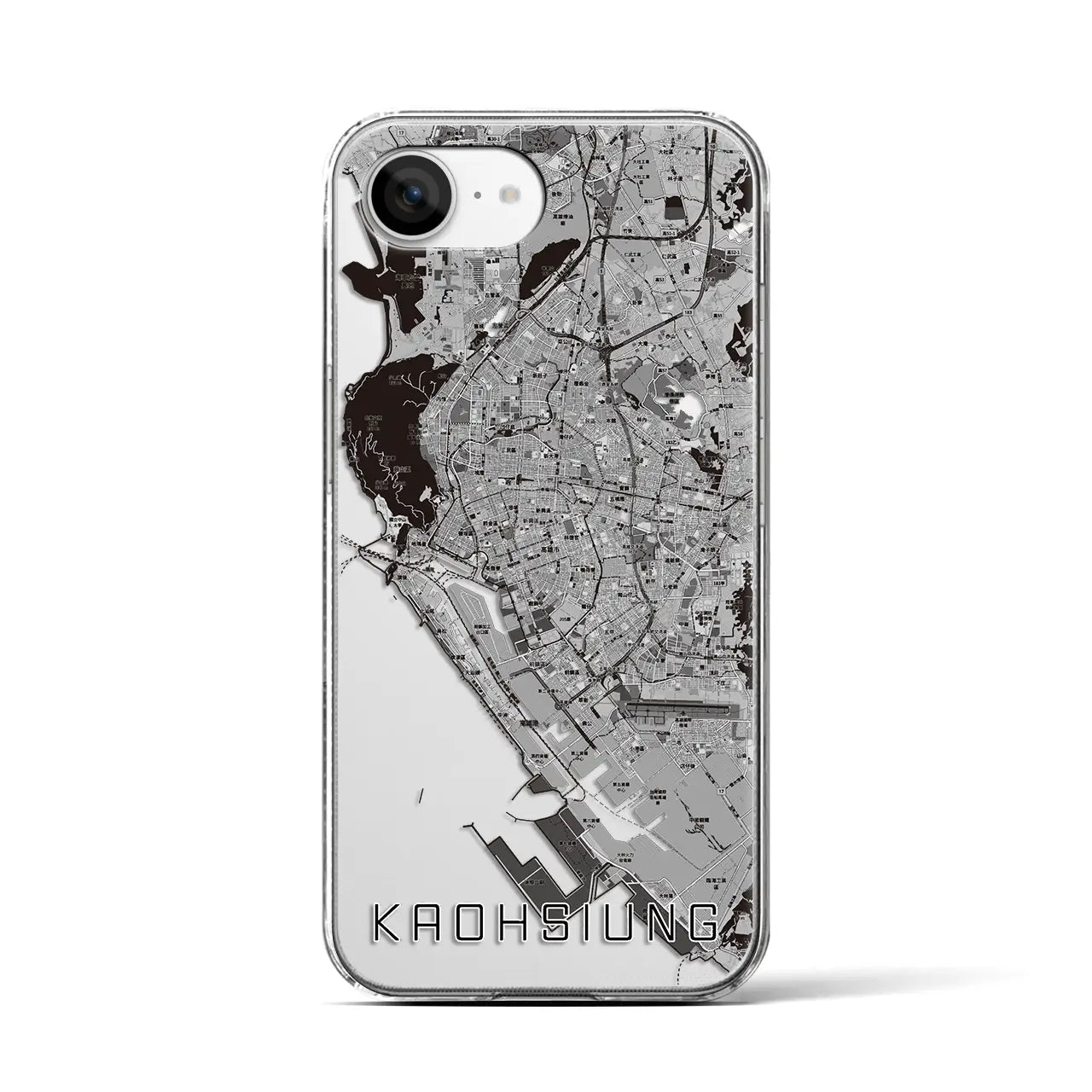 【高雄(台湾)】地図柄iPhoneケース(クリアタイプ)