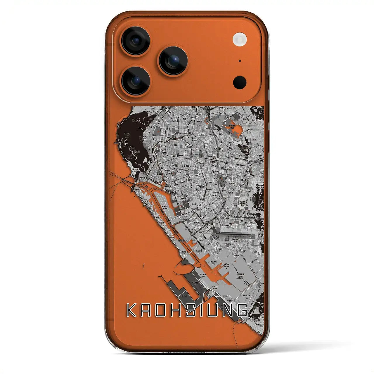 【高雄(台湾)】地図柄iPhoneケース(クリアタイプ)
