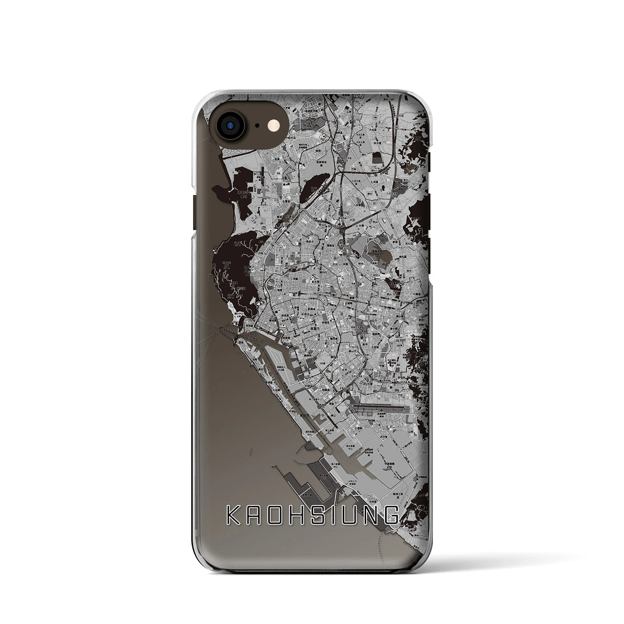 【高雄(台湾)】地図柄iPhoneケース(クリアタイプ)