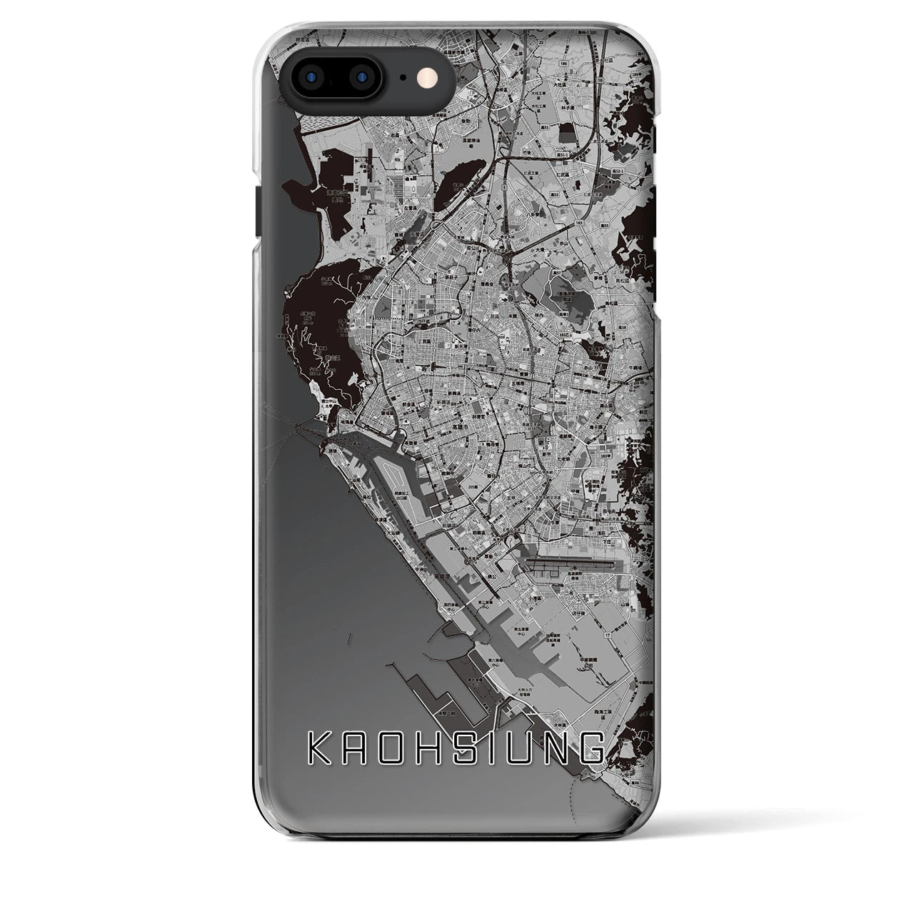 【高雄(台湾)】地図柄iPhoneケース(クリアタイプ)