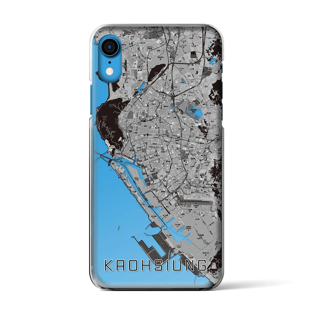 【高雄(台湾)】地図柄iPhoneケース(クリアタイプ)