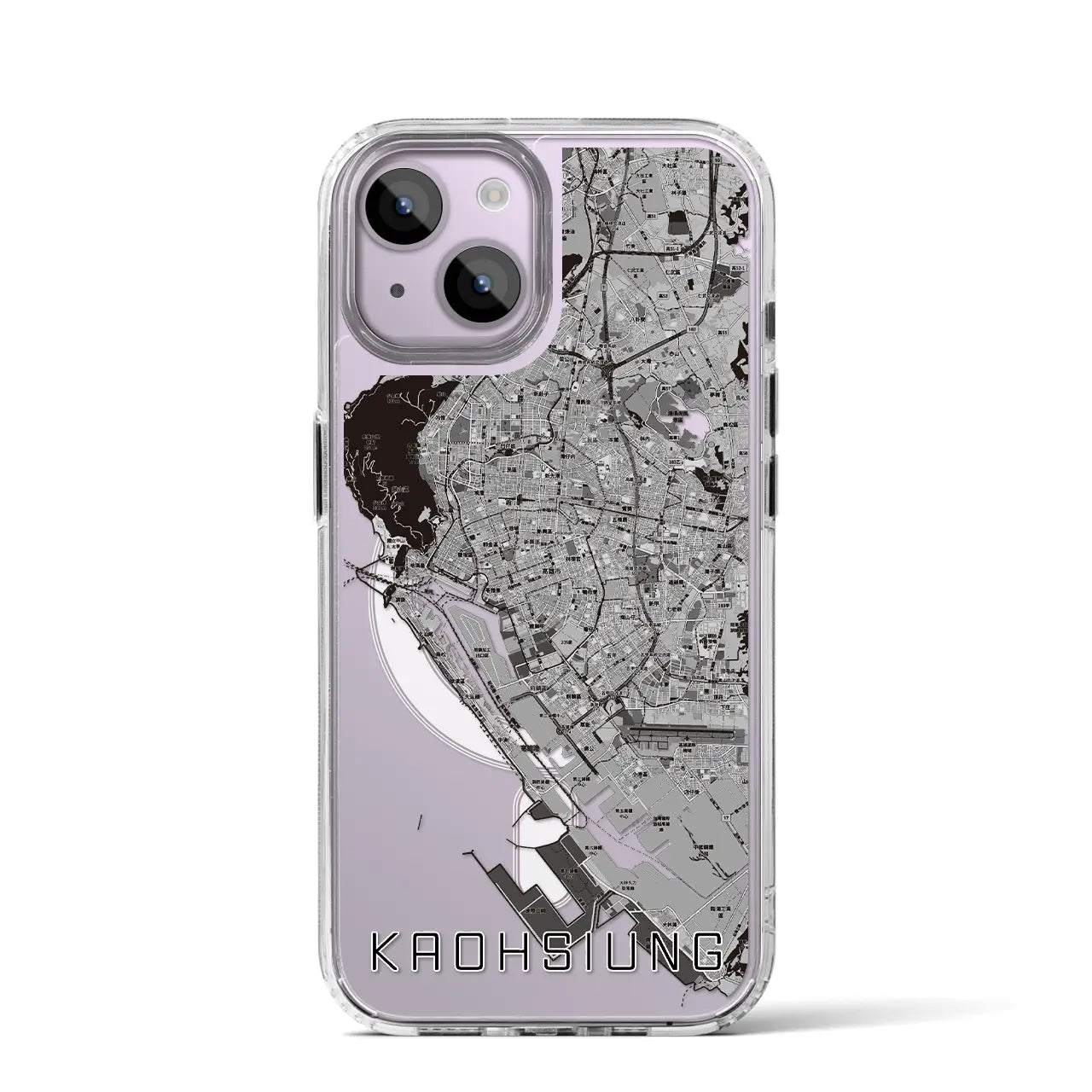 【高雄(台湾)】地図柄iPhoneケース(MagSafeタイプ)