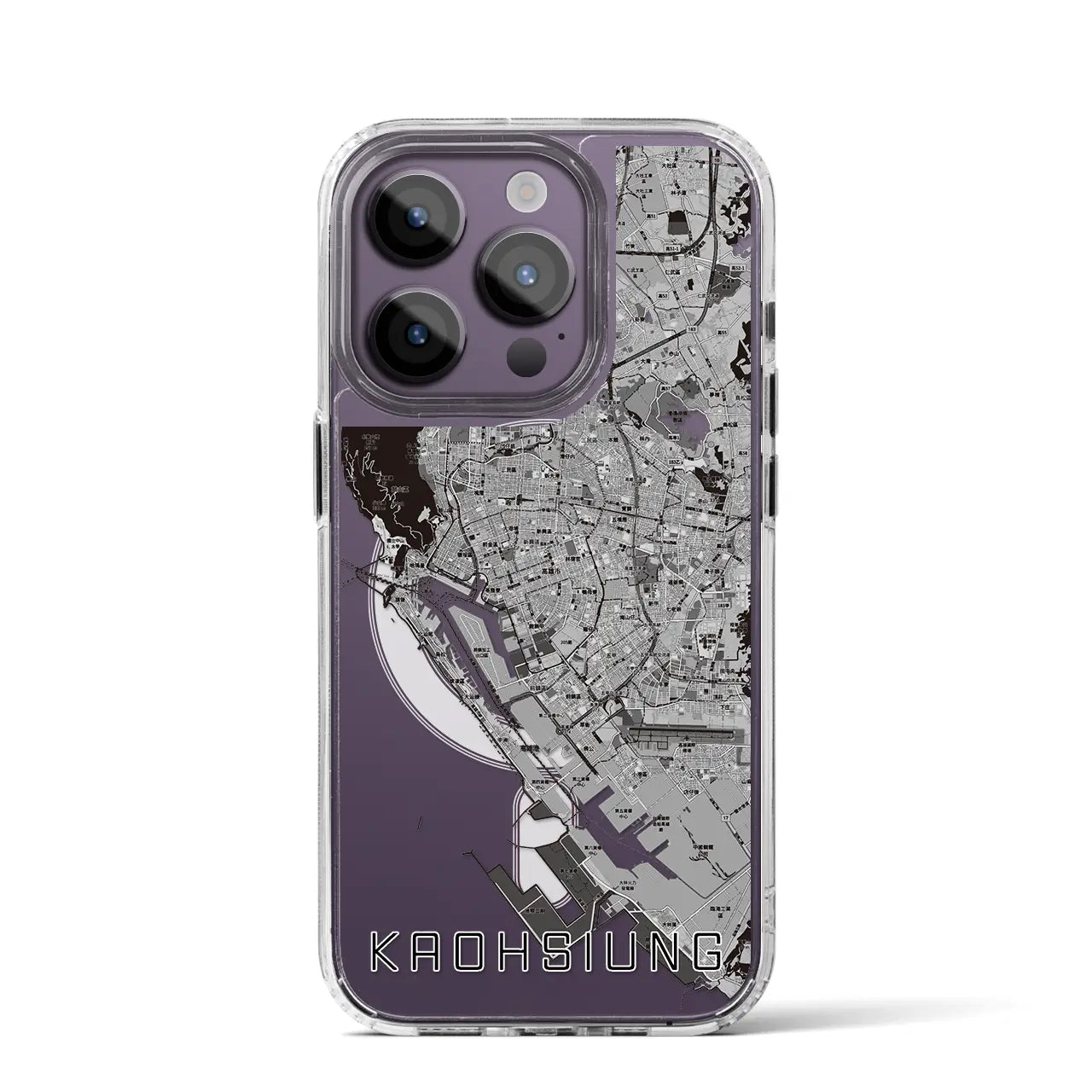 【高雄(台湾)】地図柄iPhoneケース(MagSafeタイプ)
