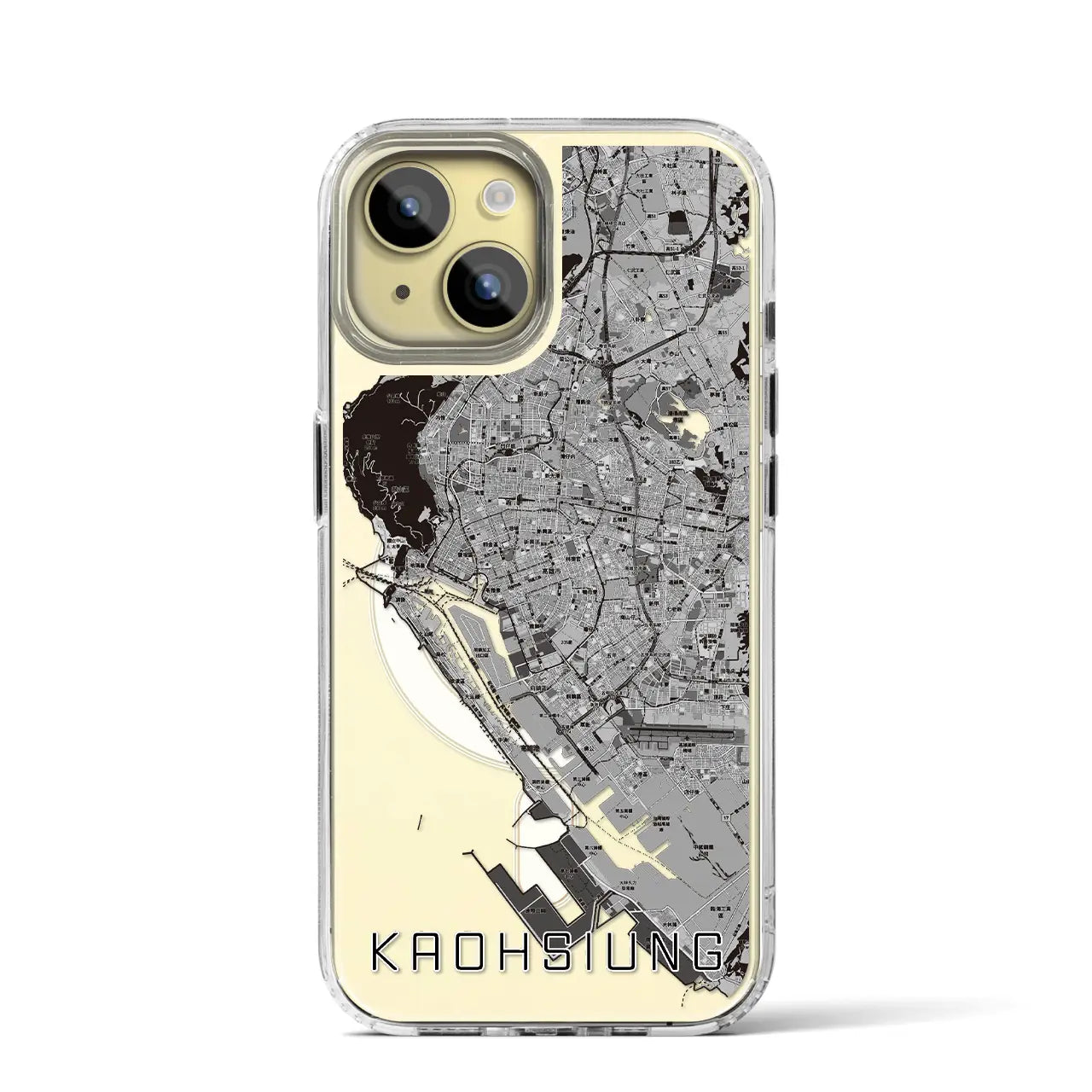 【高雄(台湾)】地図柄iPhoneケース(MagSafeタイプ)