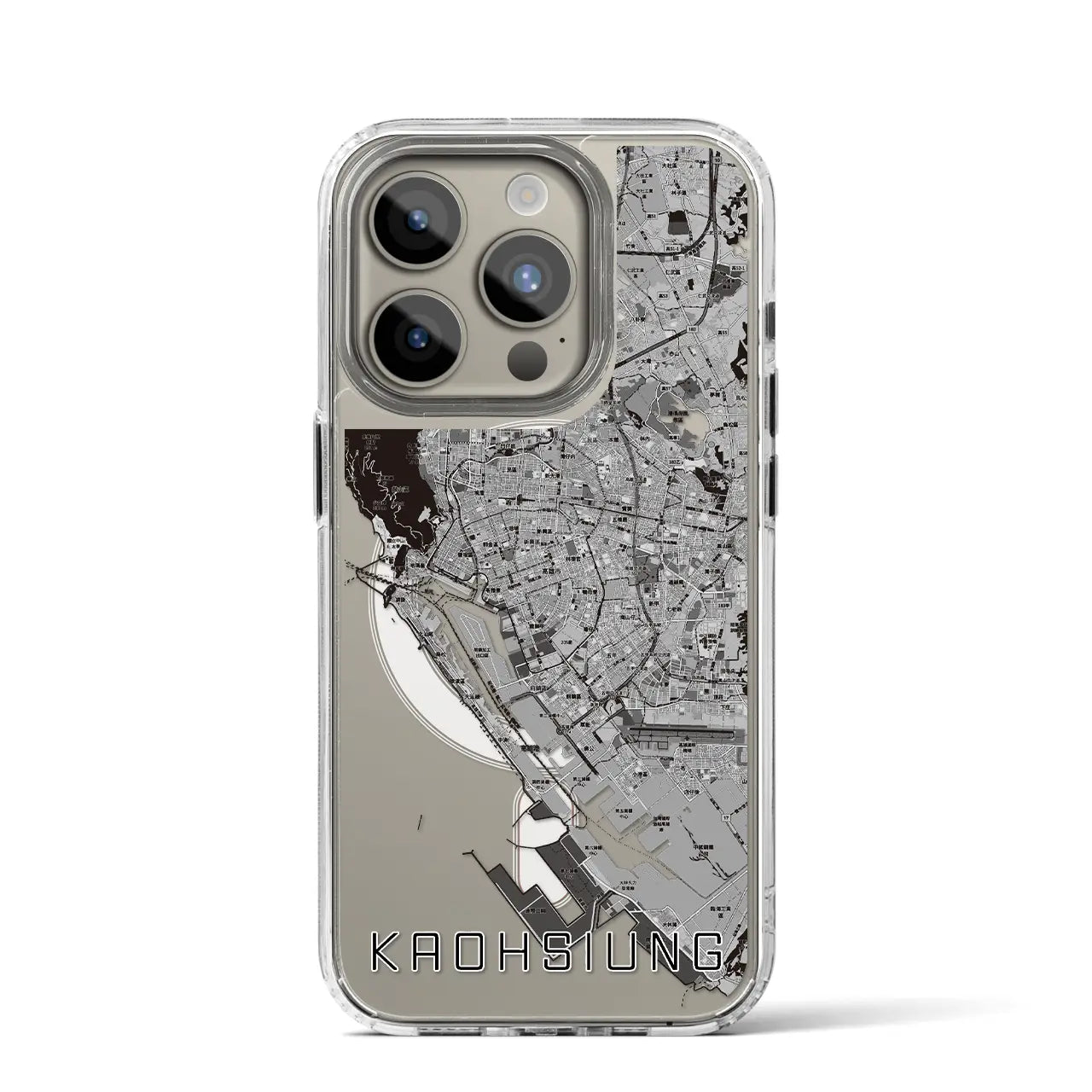 【高雄(台湾)】地図柄iPhoneケース(MagSafeタイプ)