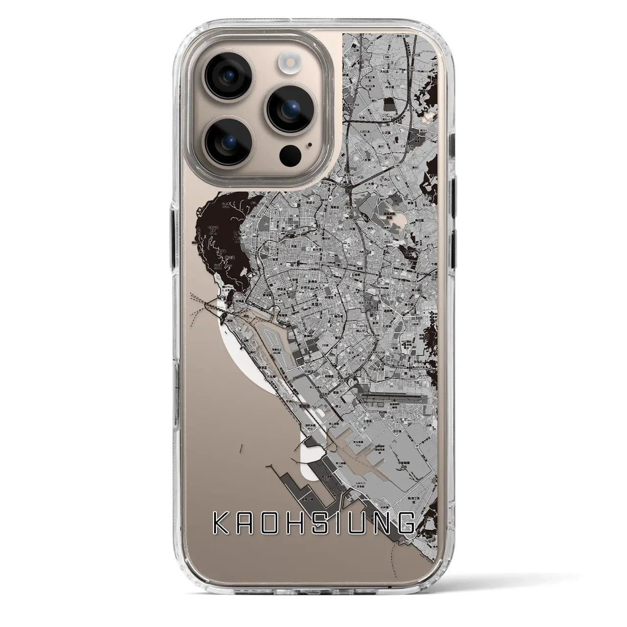 【高雄(台湾)】地図柄iPhoneケース(MagSafeタイプ)