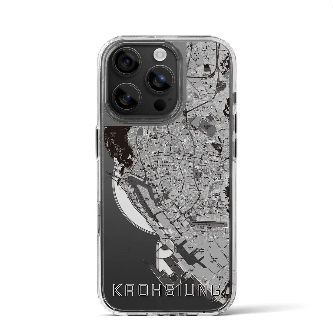 【高雄(台湾)】地図柄iPhoneケース(MagSafeタイプ)